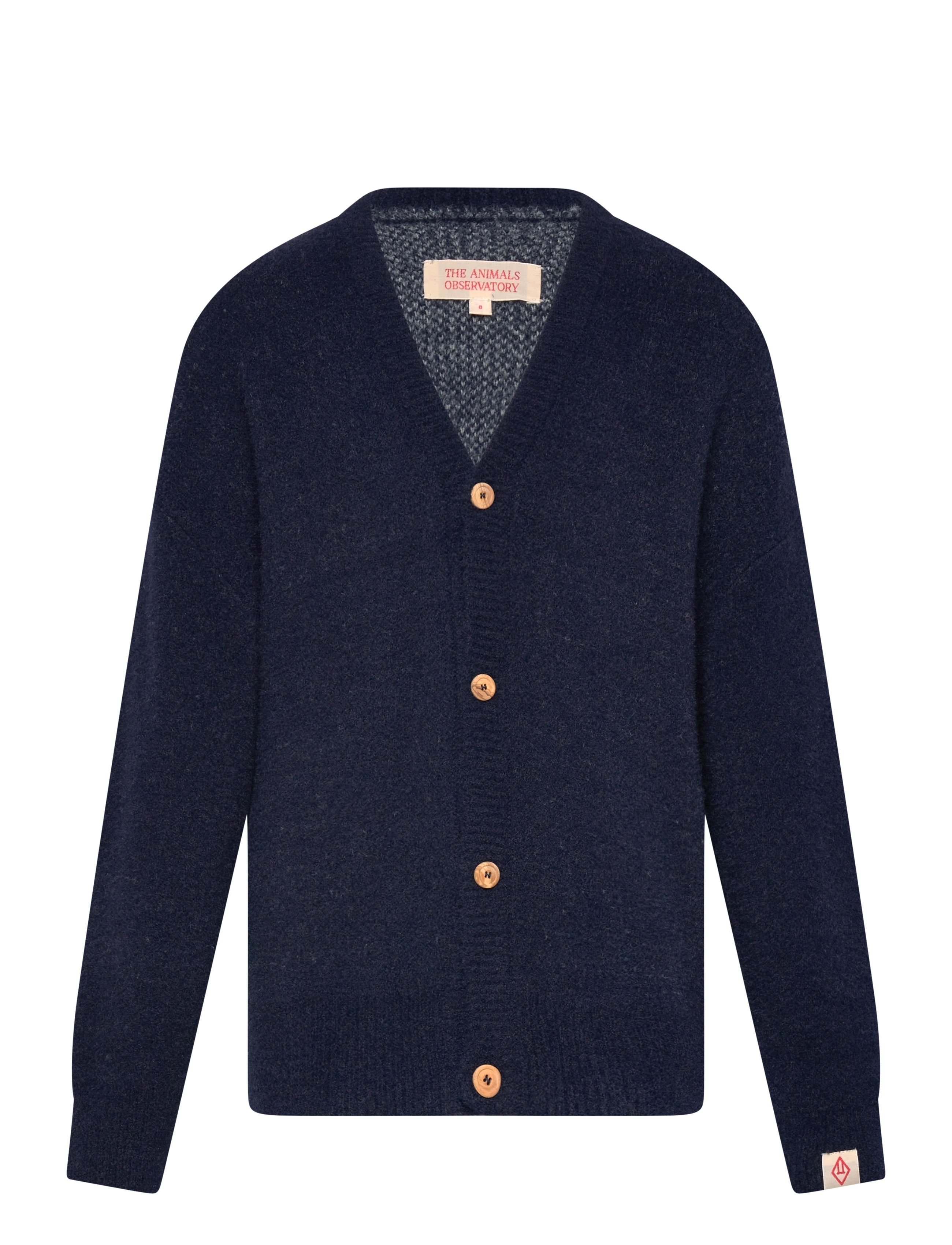 THE ANIMALS OBSERVATORY Navy Racoon Cardigan, 8 Y, Knitwear, Marineblau - Cardigans, Kinder