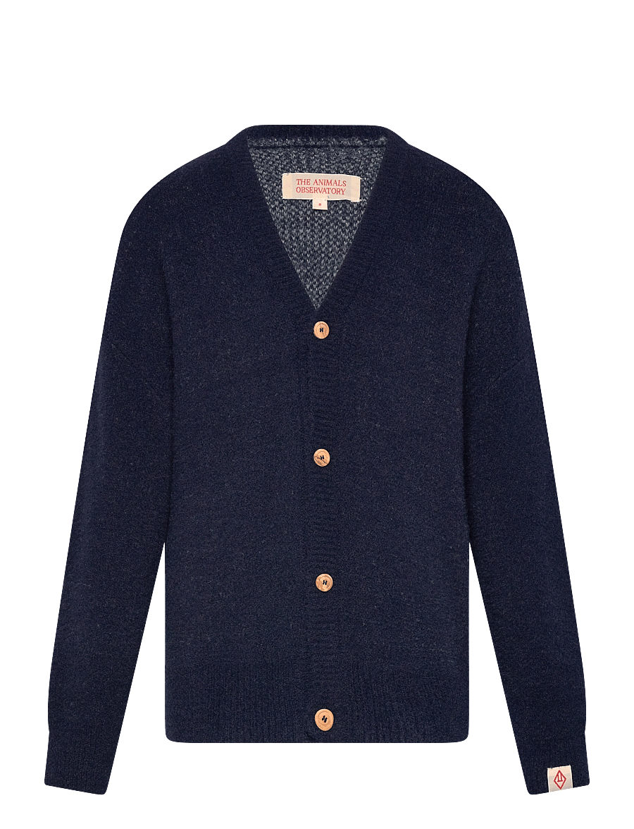 THE ANIMALS OBSERVATORY - Navy Racoon Cardigan - cardigans - navy - 0
