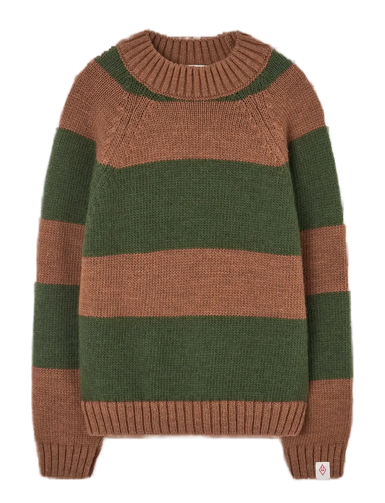 THE ANIMALS OBSERVATORY Stripes Braun Boxfish Sweater, Gestreifter Pullover, Braun, Gr.10 Y