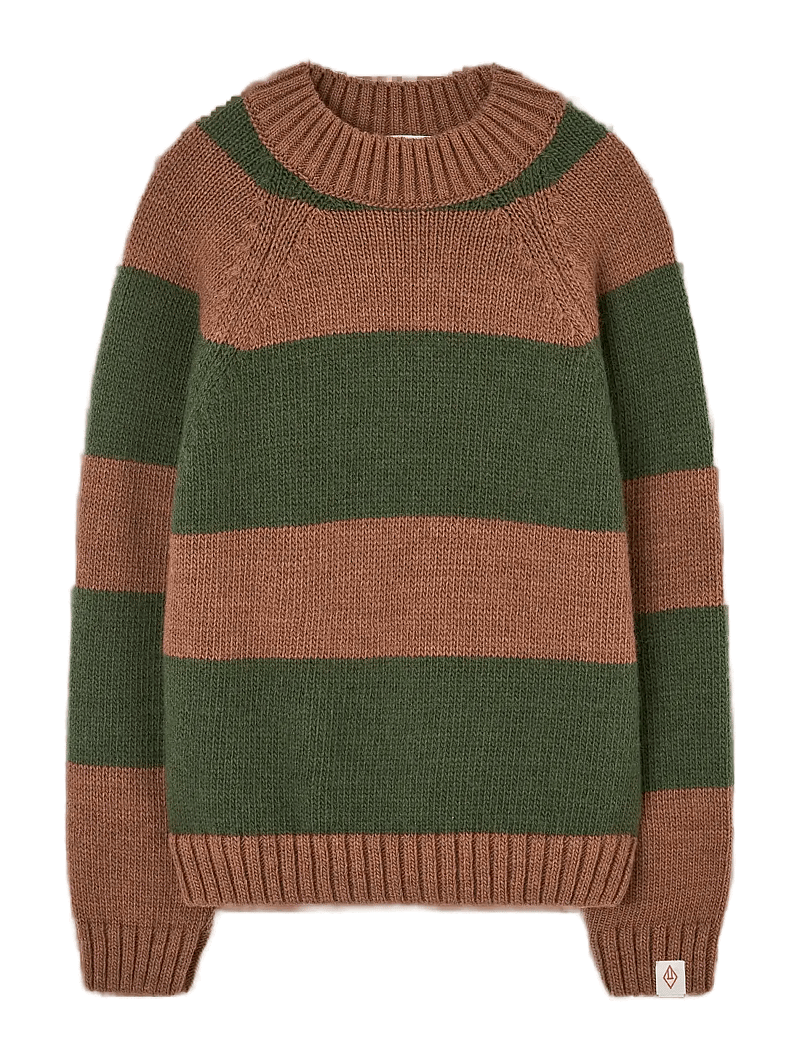 THE ANIMALS OBSERVATORY - Stripes Brown Boxfish Sweater - pullover - brown - 0