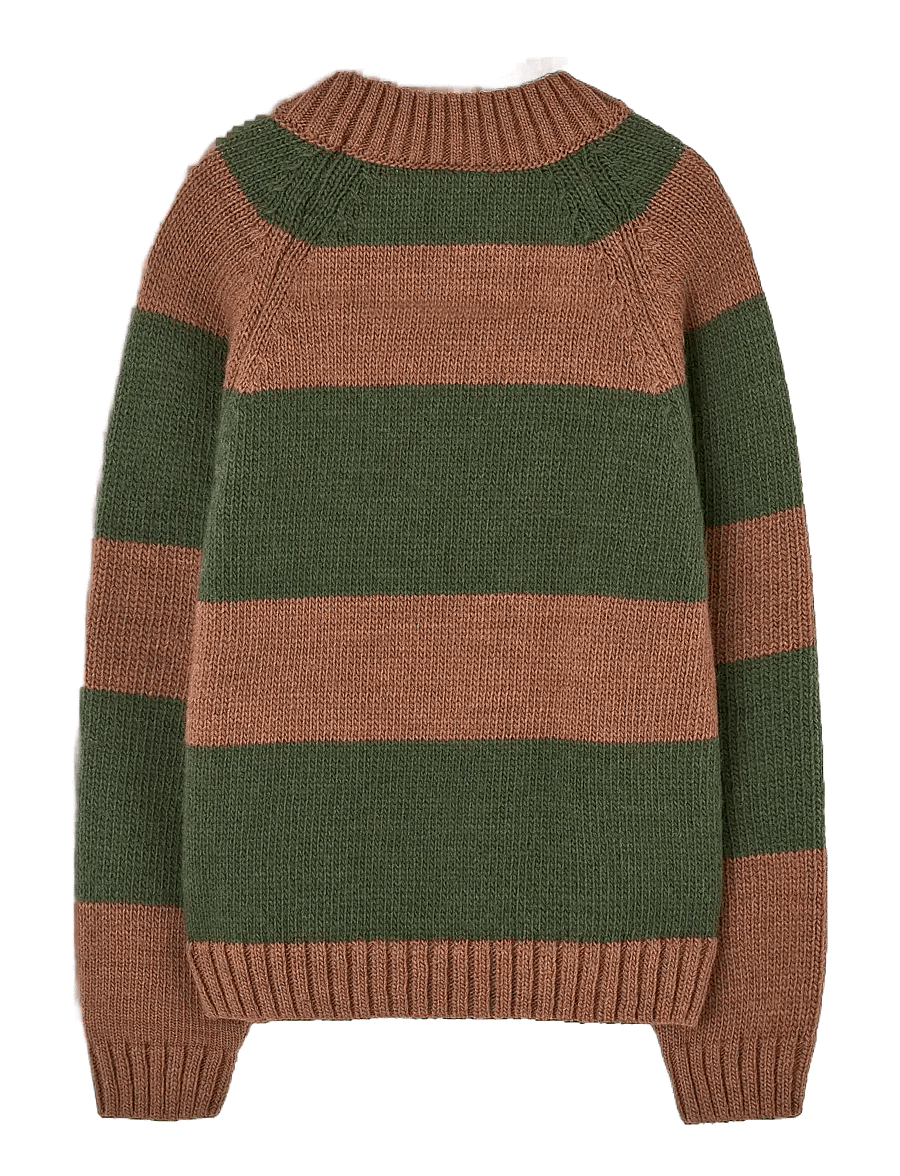 THE ANIMALS OBSERVATORY - Stripes Brown Boxfish Sweater - trøjer - brown - 1