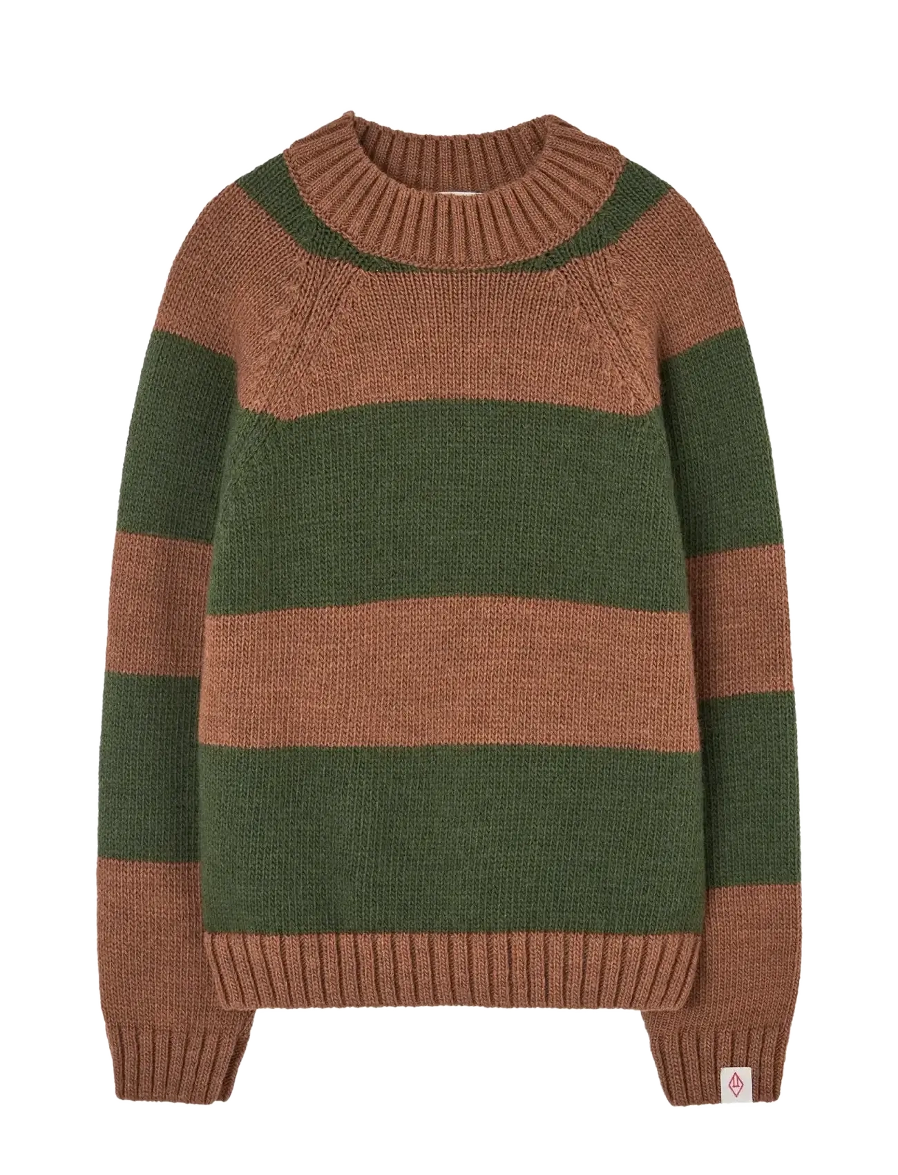 THE ANIMALS OBSERVATORY - Stripes Brown Boxfish Sweater - neulepuserot - brown - 0