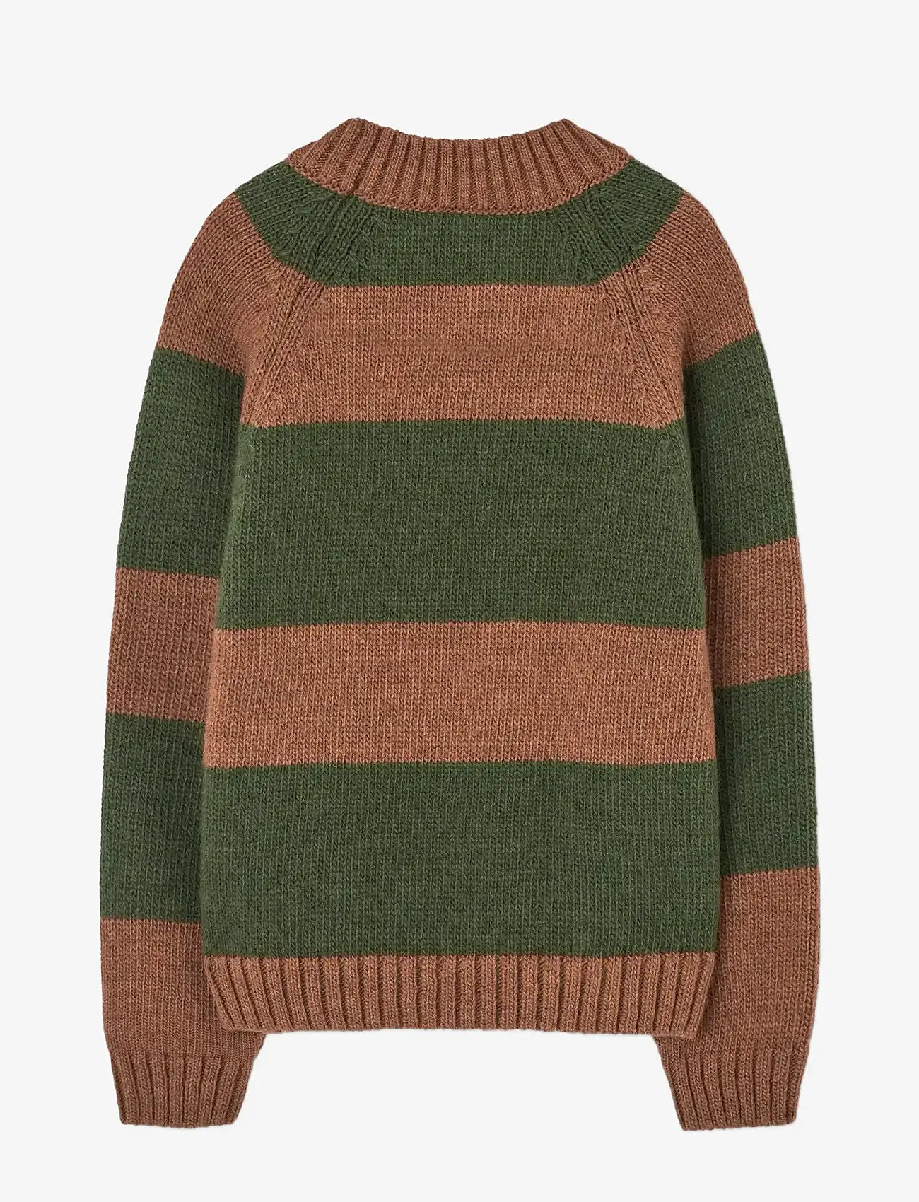 THE ANIMALS OBSERVATORY - Stripes Brown Boxfish Sweater - swetry - brown - 1