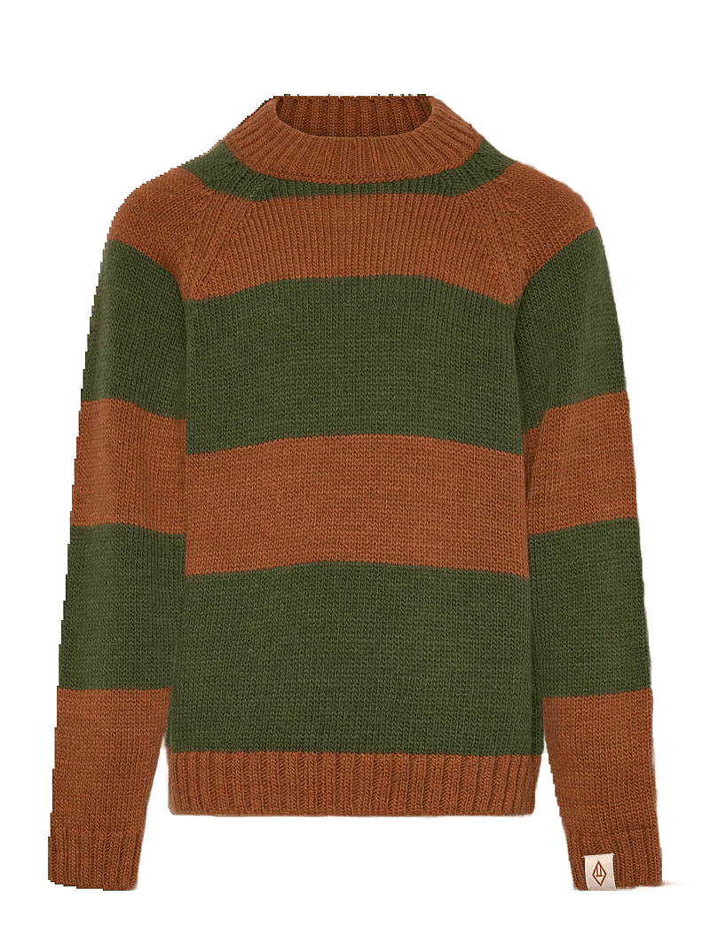 THE ANIMALS OBSERVATORY - Stripes Brown Boxfish Sweater - trøjer - brown - 0