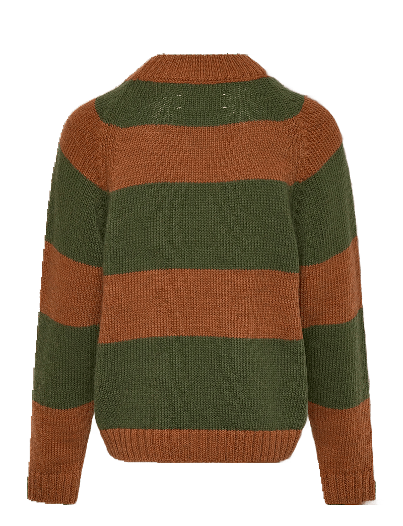 THE ANIMALS OBSERVATORY - Stripes Brown Boxfish Sweater - trøjer - brown - 1