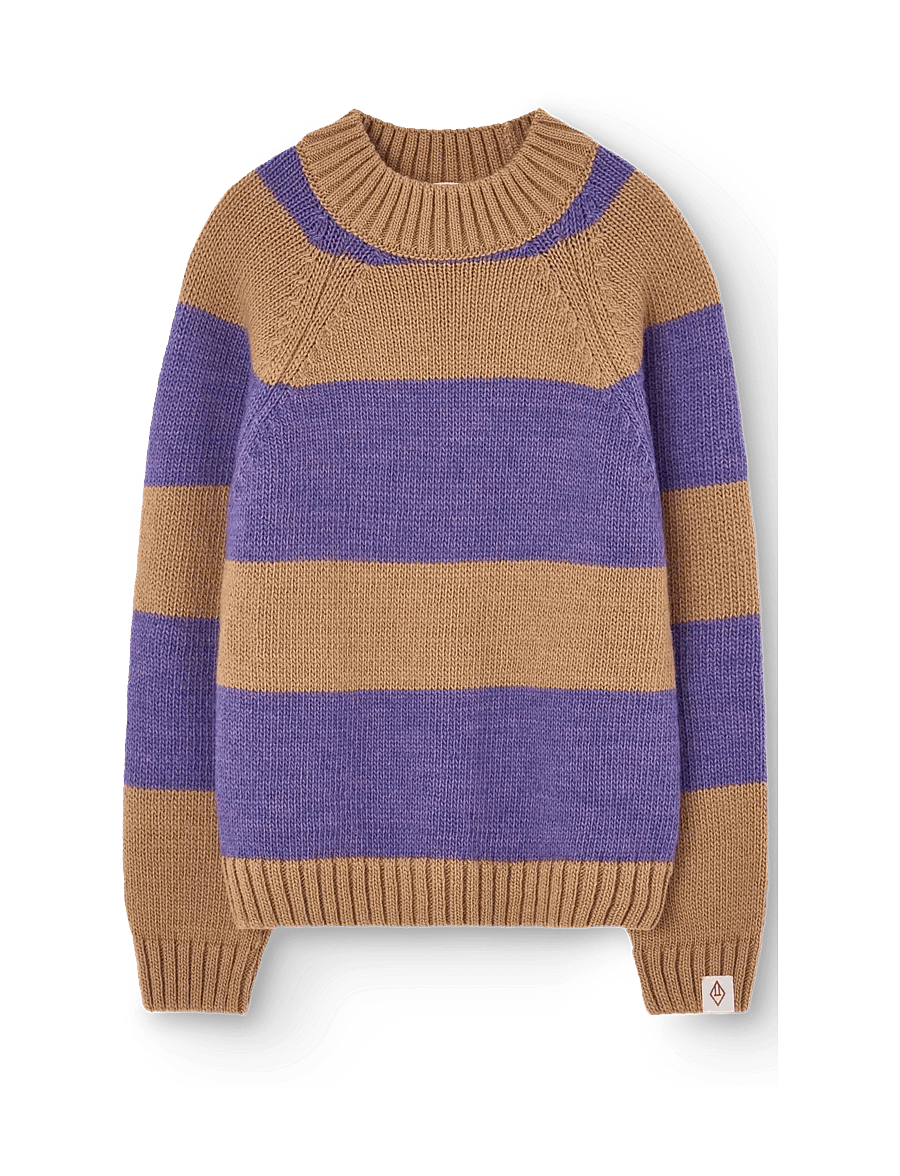 THE ANIMALS OBSERVATORY - Stripes BeiFe Boxfish Sweater - pullover - beige - 0