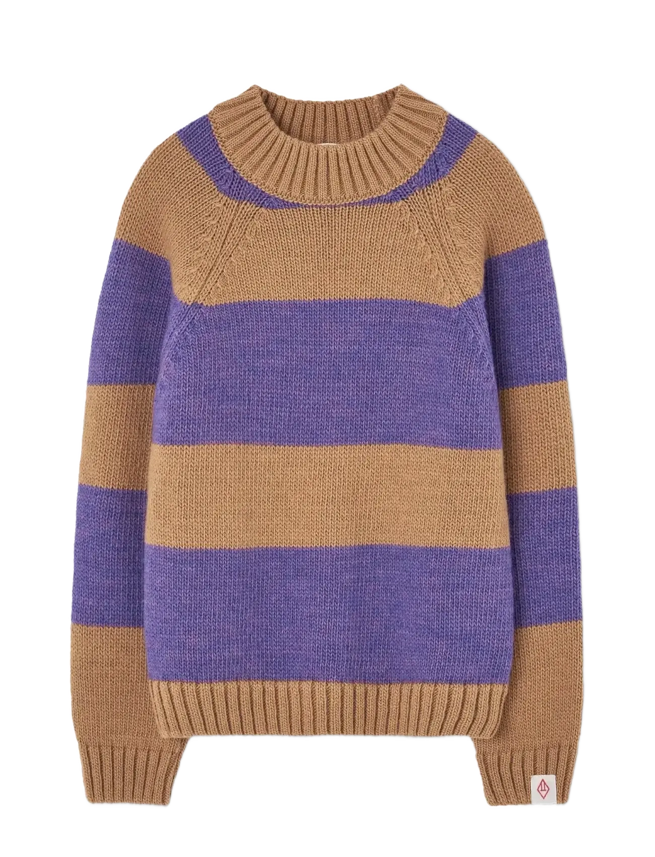THE ANIMALS OBSERVATORY Stripes Beife Boxfish Pullover Lila - 4 Y - Kinder