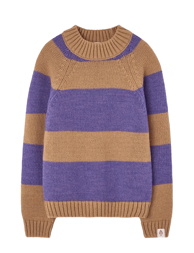 THE ANIMALS OBSERVATORY - Stripes BeiFe Boxfish Sweater - pullover - beige - 0