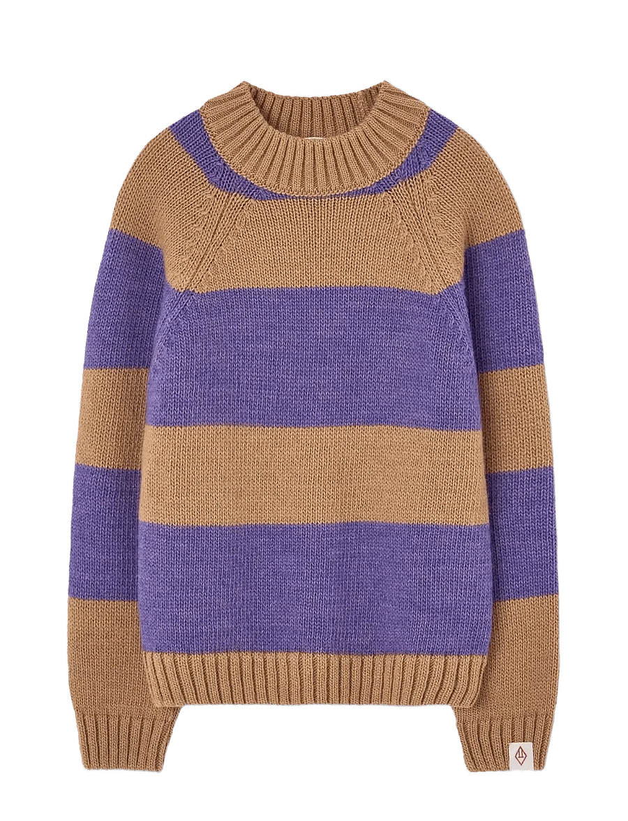 THE ANIMALS OBSERVATORY - Stripes BeiFe Boxfish Sweater - pullover - beige - 0