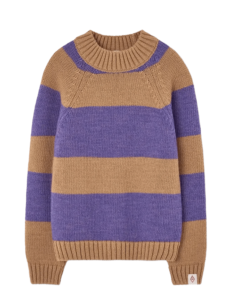 THE ANIMALS OBSERVATORY - Stripes BeiFe Boxfish Sweater - pullover - beige - 0