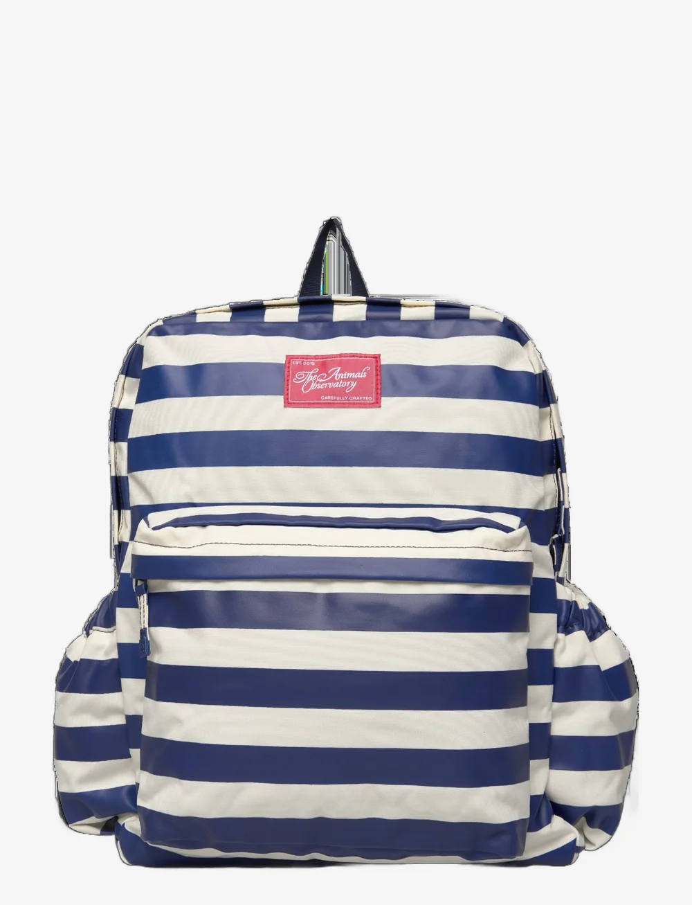THE ANIMALS OBSERVATORY - Stripes Navy Addax Backpack - mugursomas - navy - 0