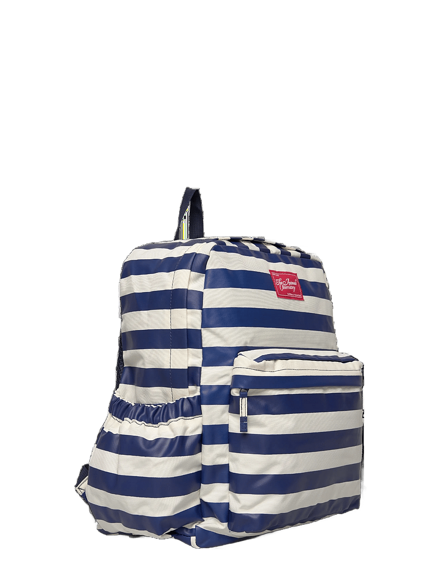 THE ANIMALS OBSERVATORY - Stripes Navy Addax Backpack - seljakotid - navy - 2
