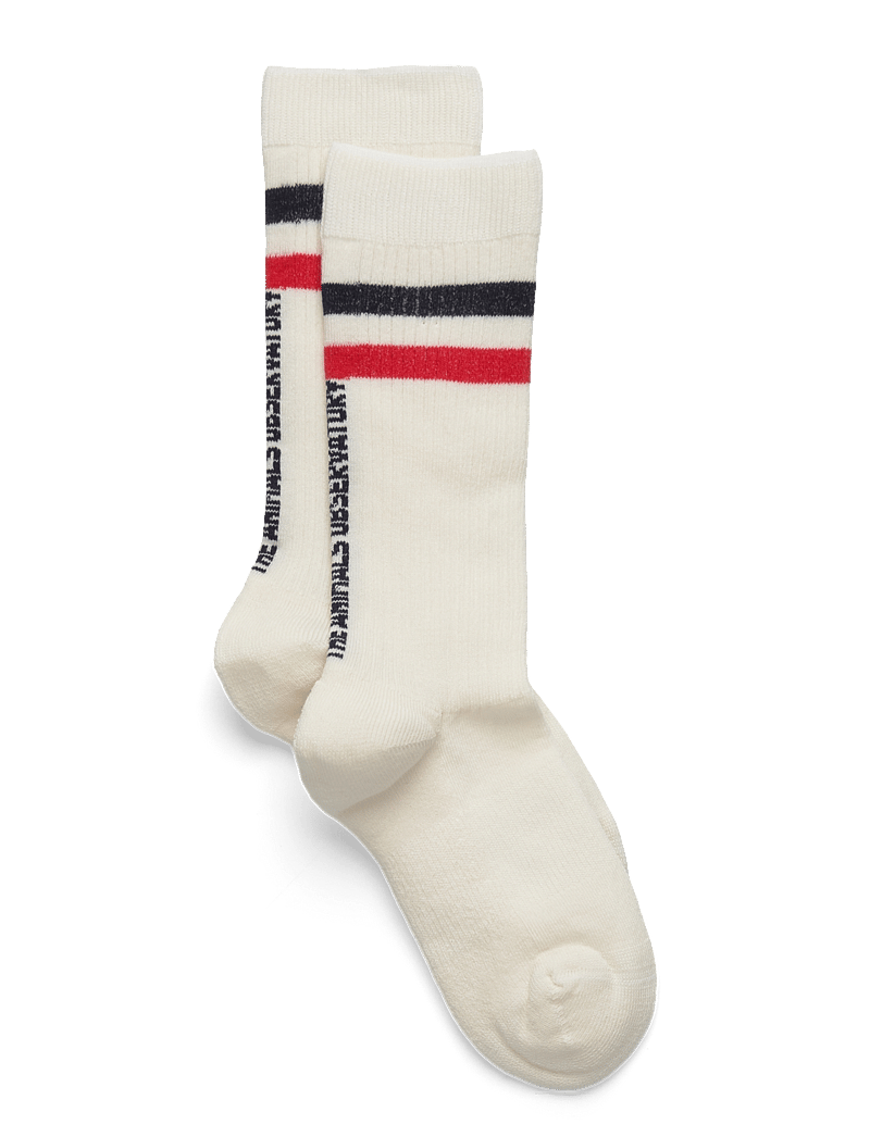 THE ANIMALS OBSERVATORY - White Skunk Socks - strømper - raw white - 0