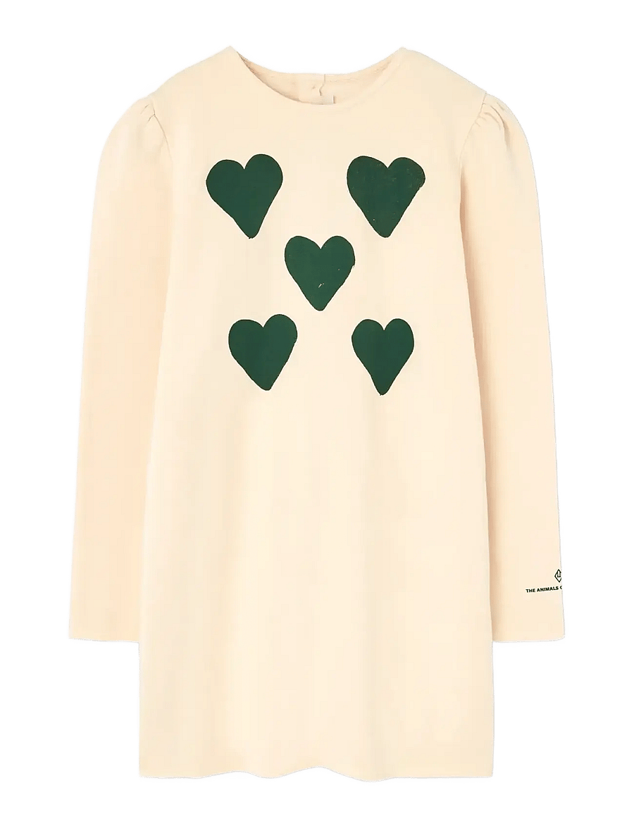 THE ANIMALS OBSERVATORY - Hearts Flan Yellow BuF Dress - pikkade varrukatega vabaajakleidid - flan yellow - 0