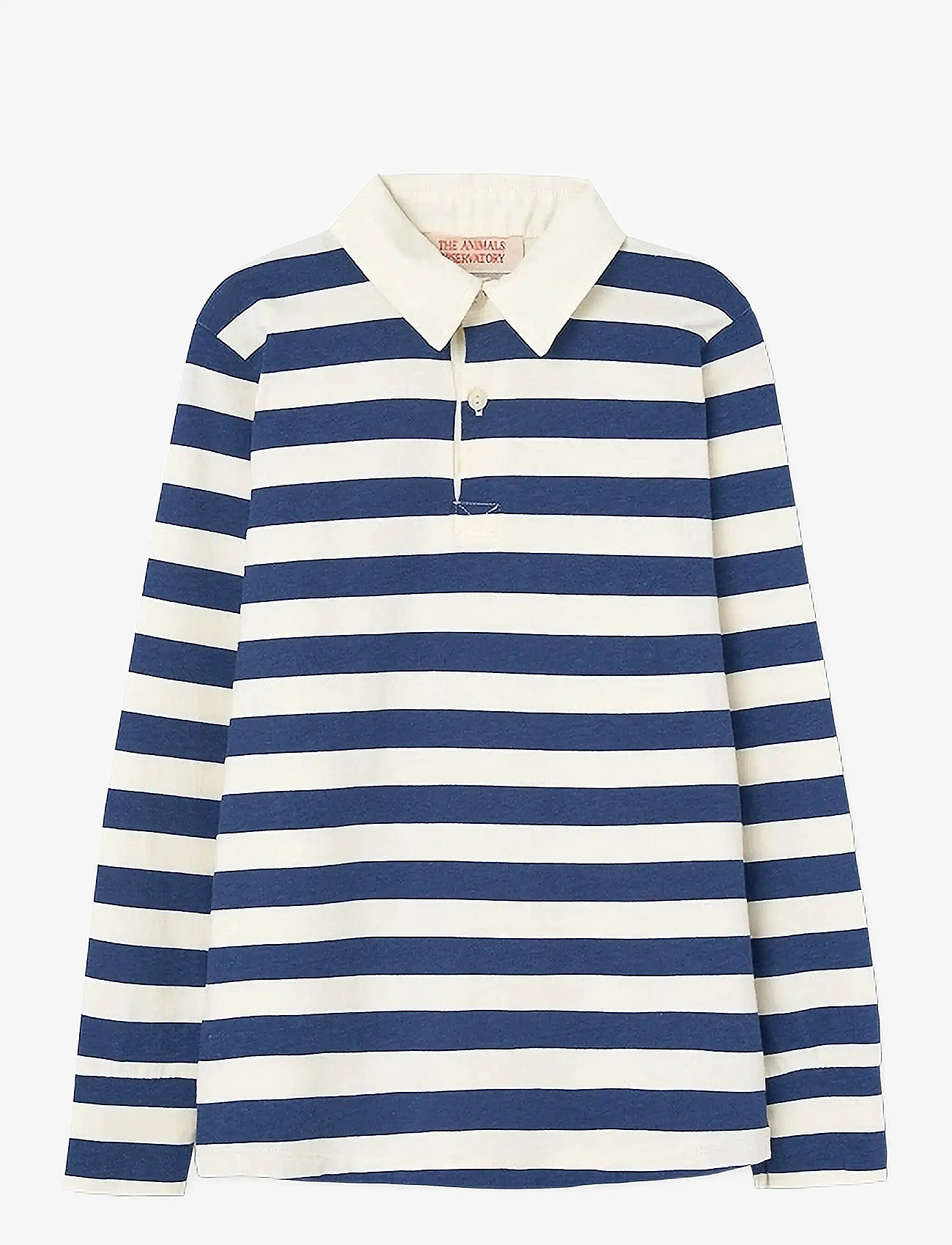 THE ANIMALS OBSERVATORY - Stripes Navy Eel Polo Shirt - pikkade varrukatega polod - navy - 0