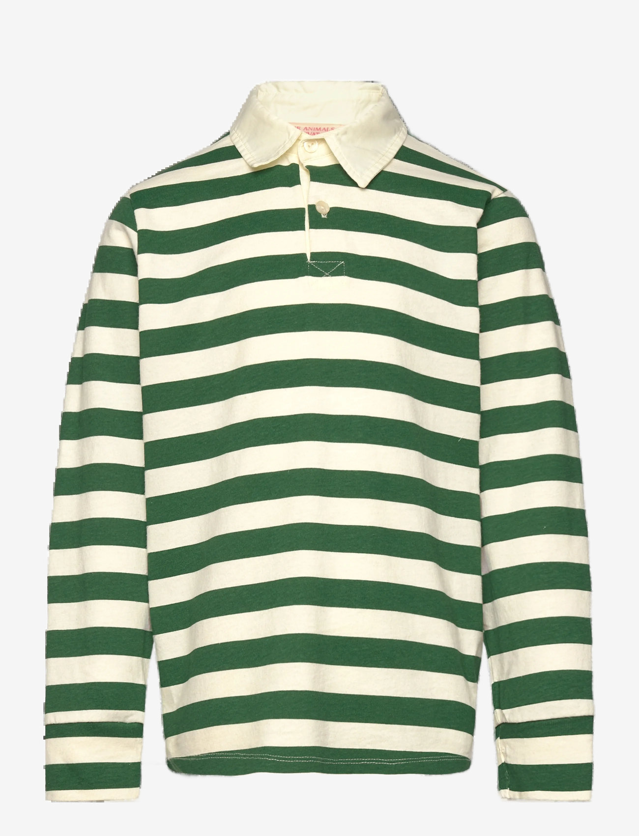 THE ANIMALS OBSERVATORY - Stripes Freen Eel Polo Shirt - langærmede poloer - green - 0