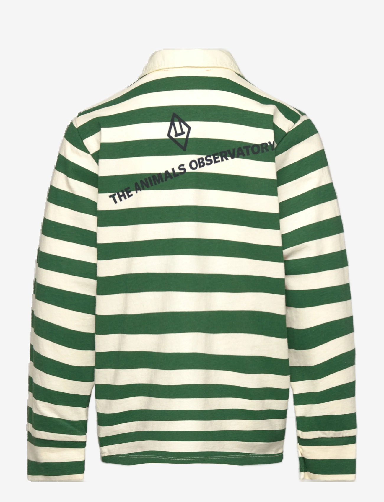 THE ANIMALS OBSERVATORY - Stripes Freen Eel Polo Shirt - langærmede poloer - green - 1