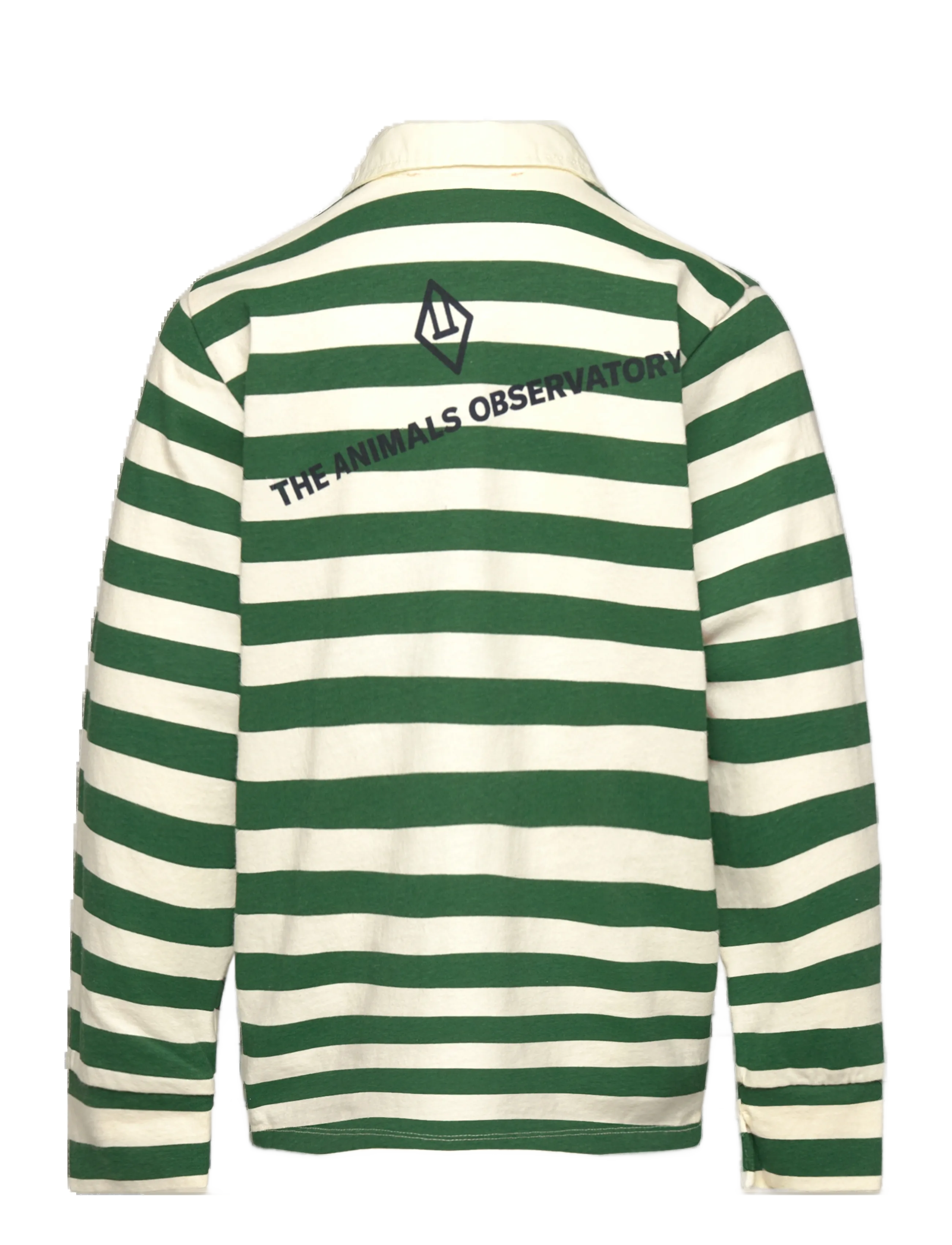 THE ANIMALS OBSERVATORY - Stripes Freen Eel Polo Shirt - polos à manches longues - green - 1