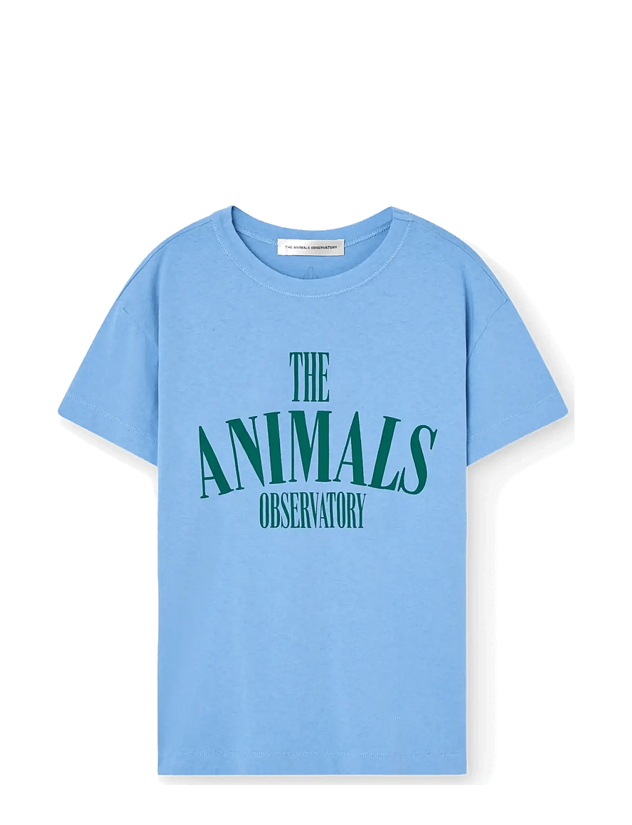THE ANIMALS OBSERVATORY - PUPFISH KID T-SHIRT MEDIUM GREY HEATHER - lühikeste varrukatega t-särgid - dusty blue - 0