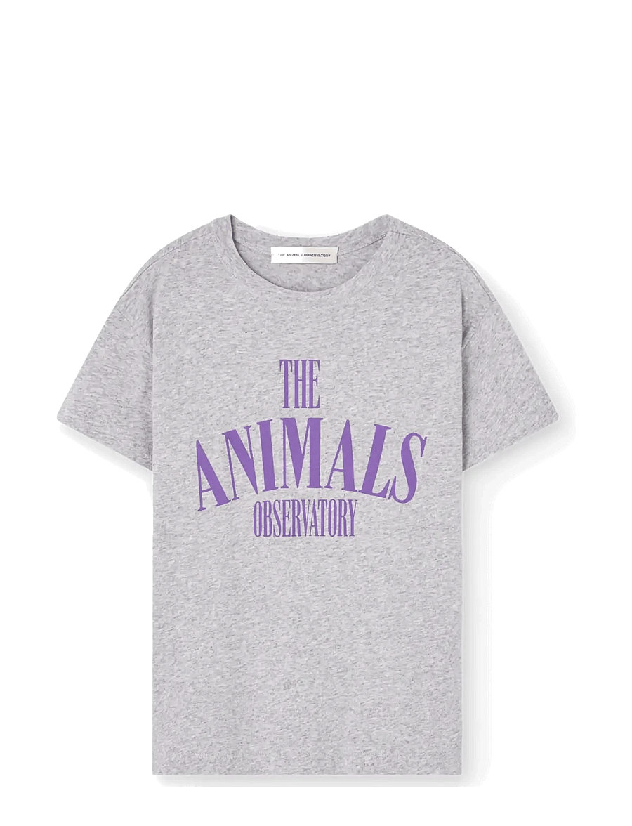THE ANIMALS OBSERVATORY - PUPFISH KID T-SHIRT MEDIUM GREY HEATHER - lühikeste varrukatega t-särgid - grey heather - 1
