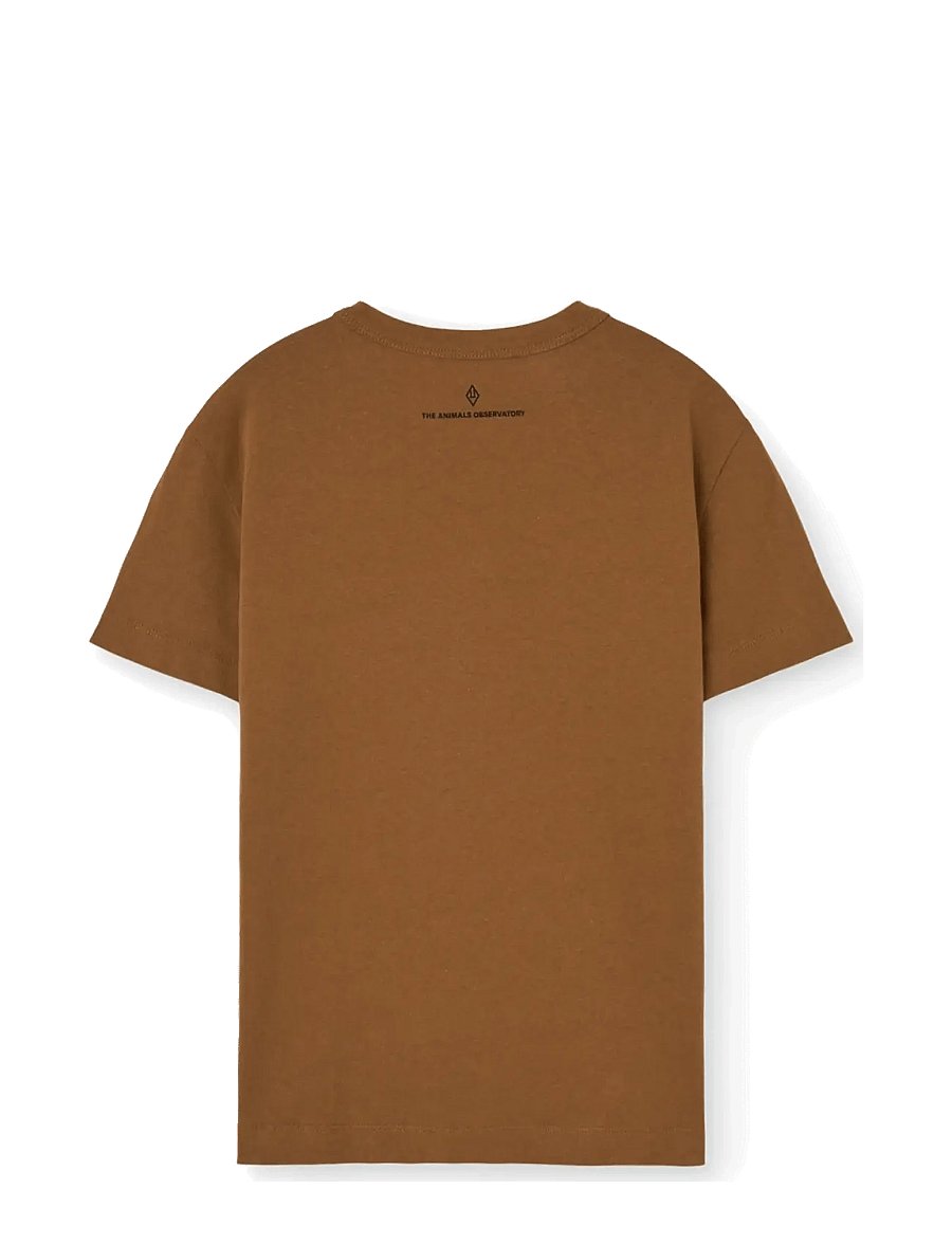 THE ANIMALS OBSERVATORY - ROOSTER KID T-SHIRT DUSTY BLUE 12y - kurzärmelige - brown - 1