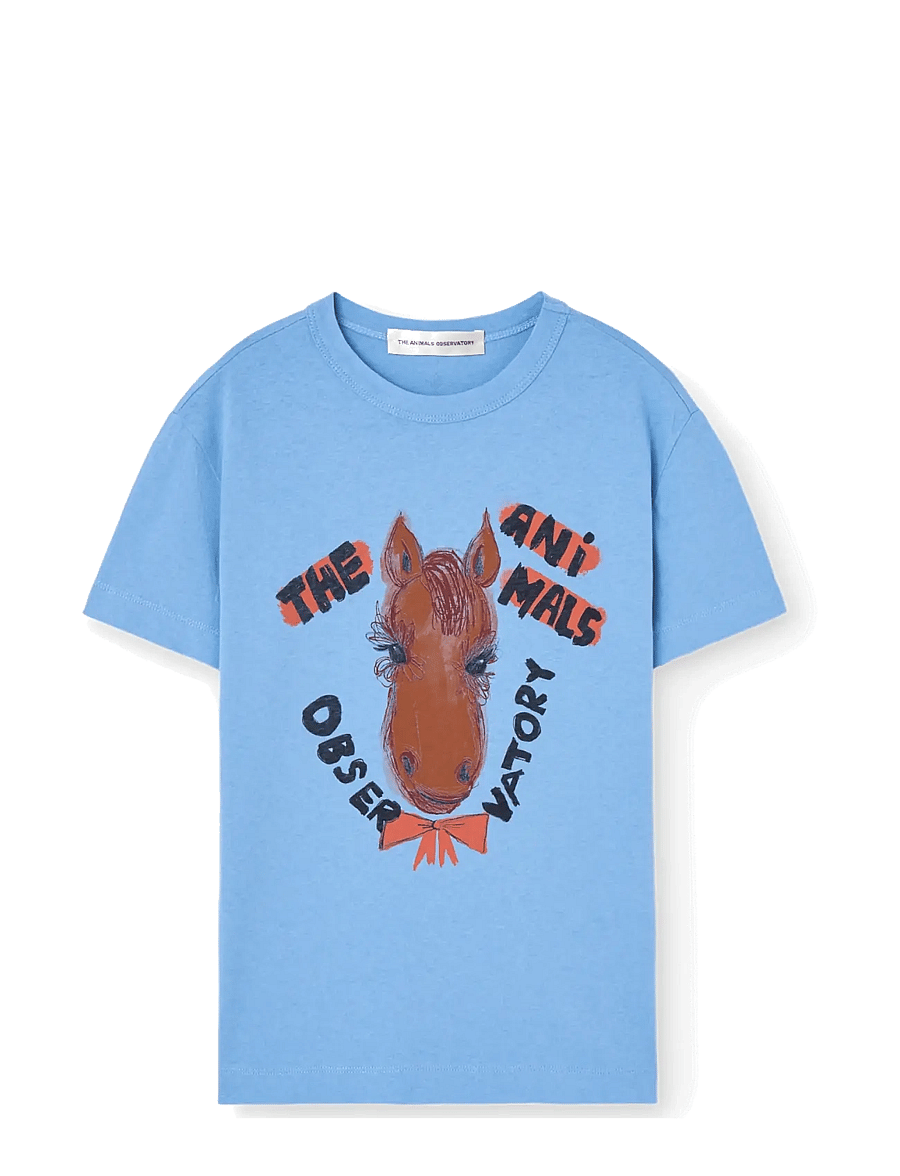 THE ANIMALS OBSERVATORY - ROOSTER KID T-SHIRT BROWN 8y - lühikeste varrukatega t-särgid - dusty blue - 1