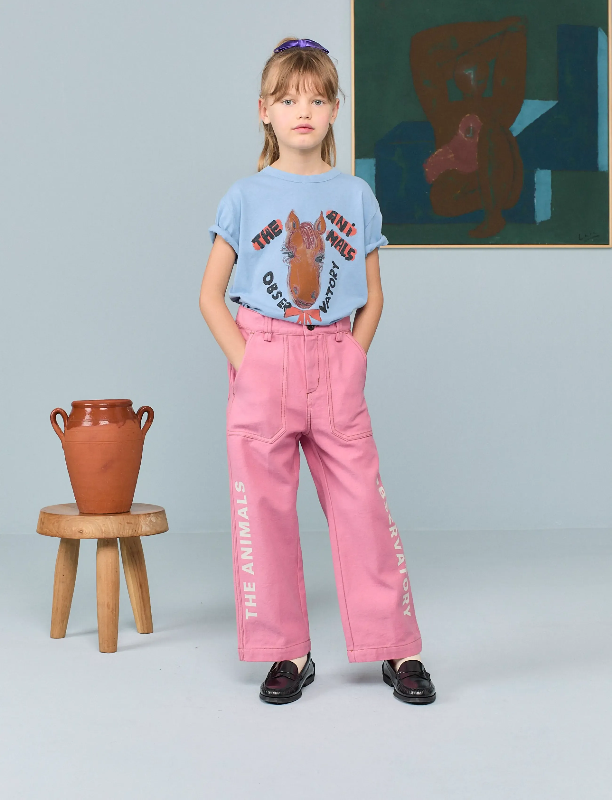THE ANIMALS OBSERVATORY Rooster Kid T-Shirt Brown 8Y, 3 Y, T-shirts, Blau - Short-sleeved, Kinder
