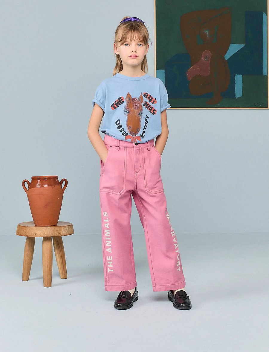 THE ANIMALS OBSERVATORY - ROOSTER KID T-SHIRT BROWN 8y - lühikeste varrukatega t-särgid - dusty blue - 0