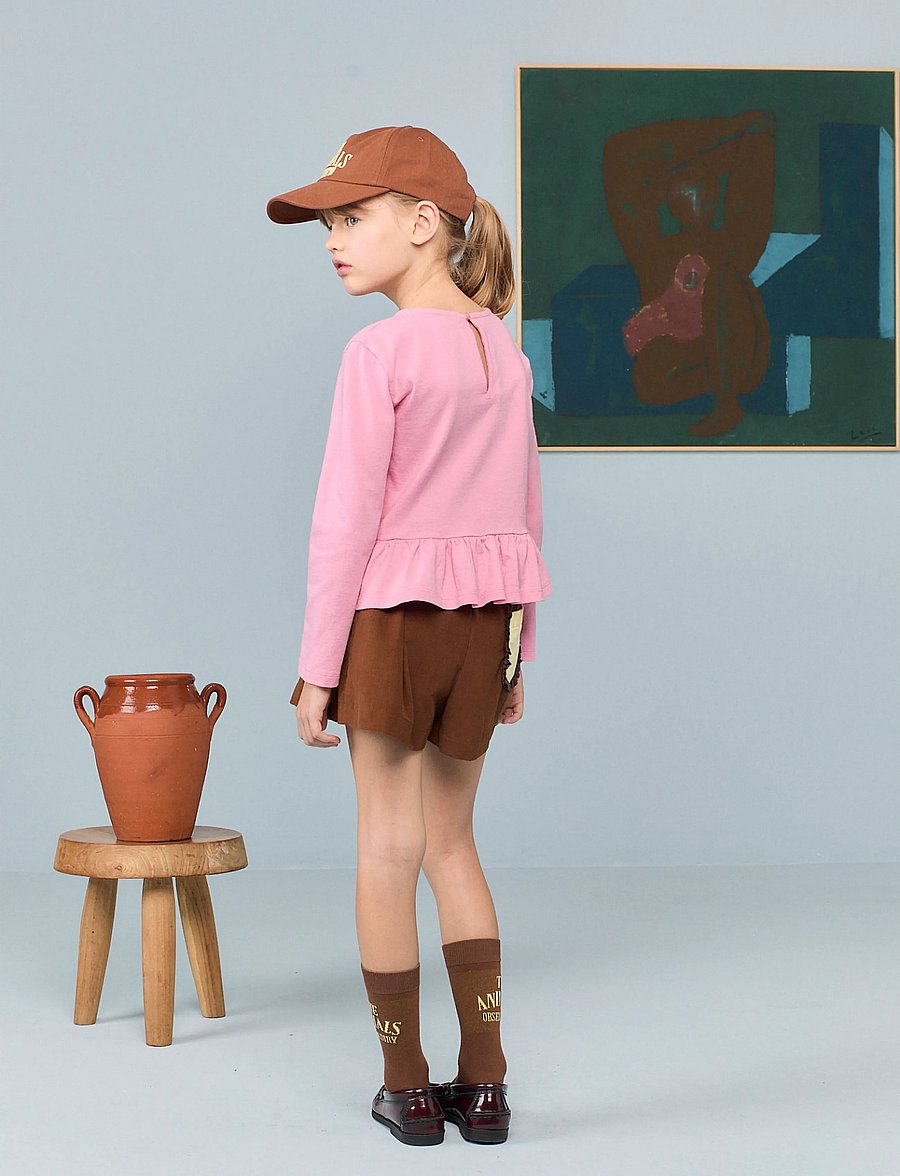 THE ANIMALS OBSERVATORY - SCAMPER KID LONG SLEEVE T-SHIRT PINK - langärmelig - pink - 3