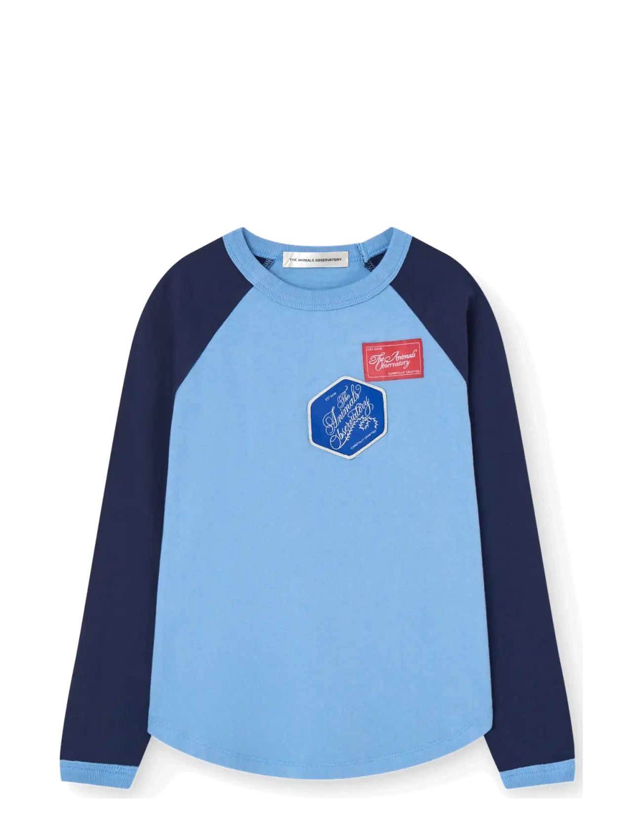 THE ANIMALS OBSERVATORY ANTEATER KID LONG SLEEVE T-SHIRT PINK - New Arrivals - DUSTY BLUE / blue