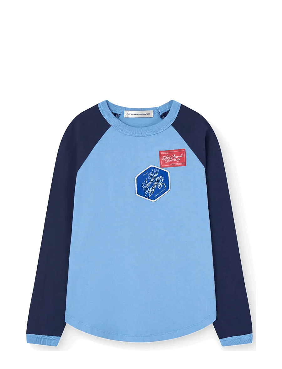 THE ANIMALS OBSERVATORY - ANTEATER KID LONG SLEEVE T-SHIRT RAW WHITE - pikkade varrukatega t-särgid - dusty blue - 1