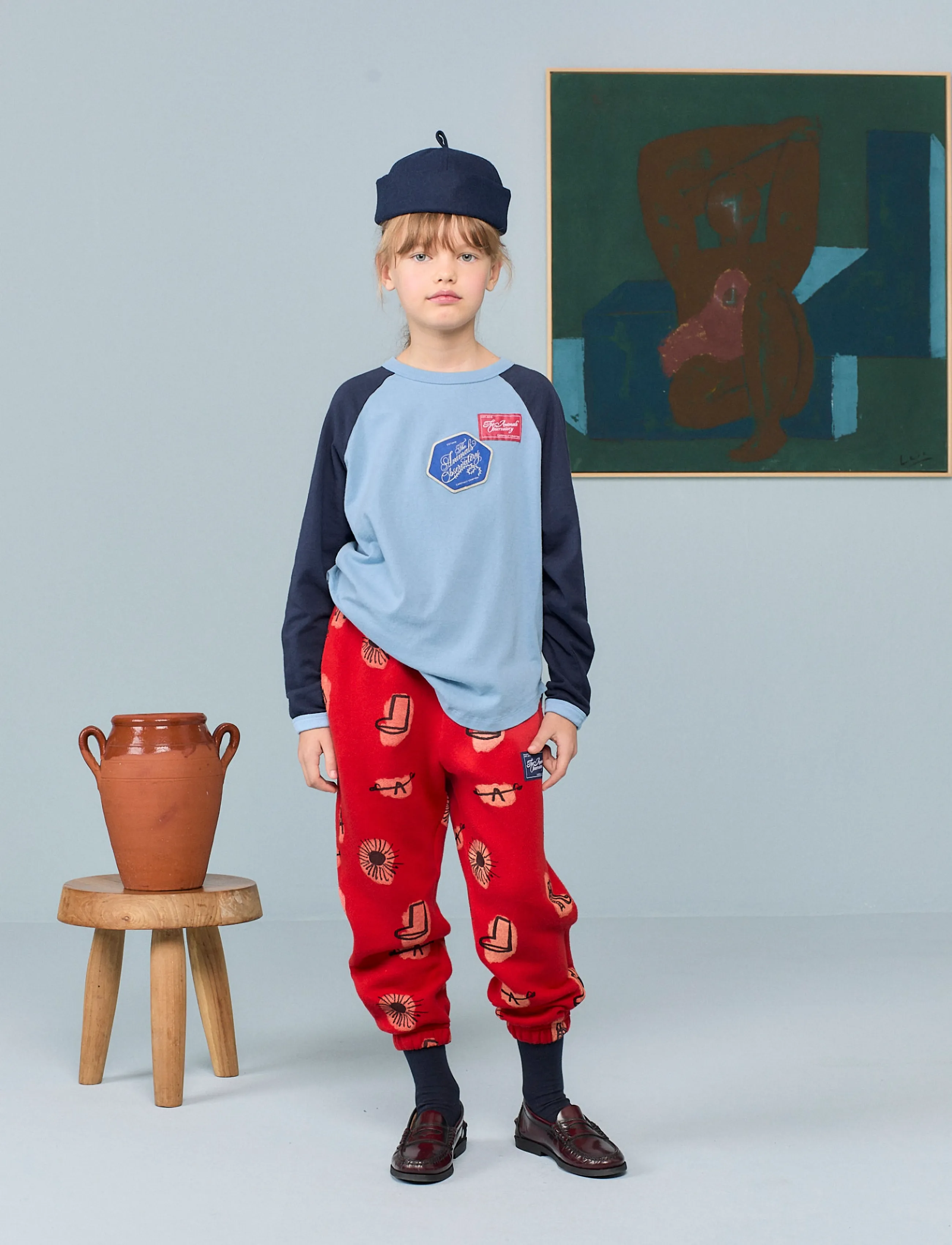 THE ANIMALS OBSERVATORY Anteater Kid Long Sleeve T-Shirt Raw White, 10 Y, T-shirts, Blau - Long-sleeved Kinder