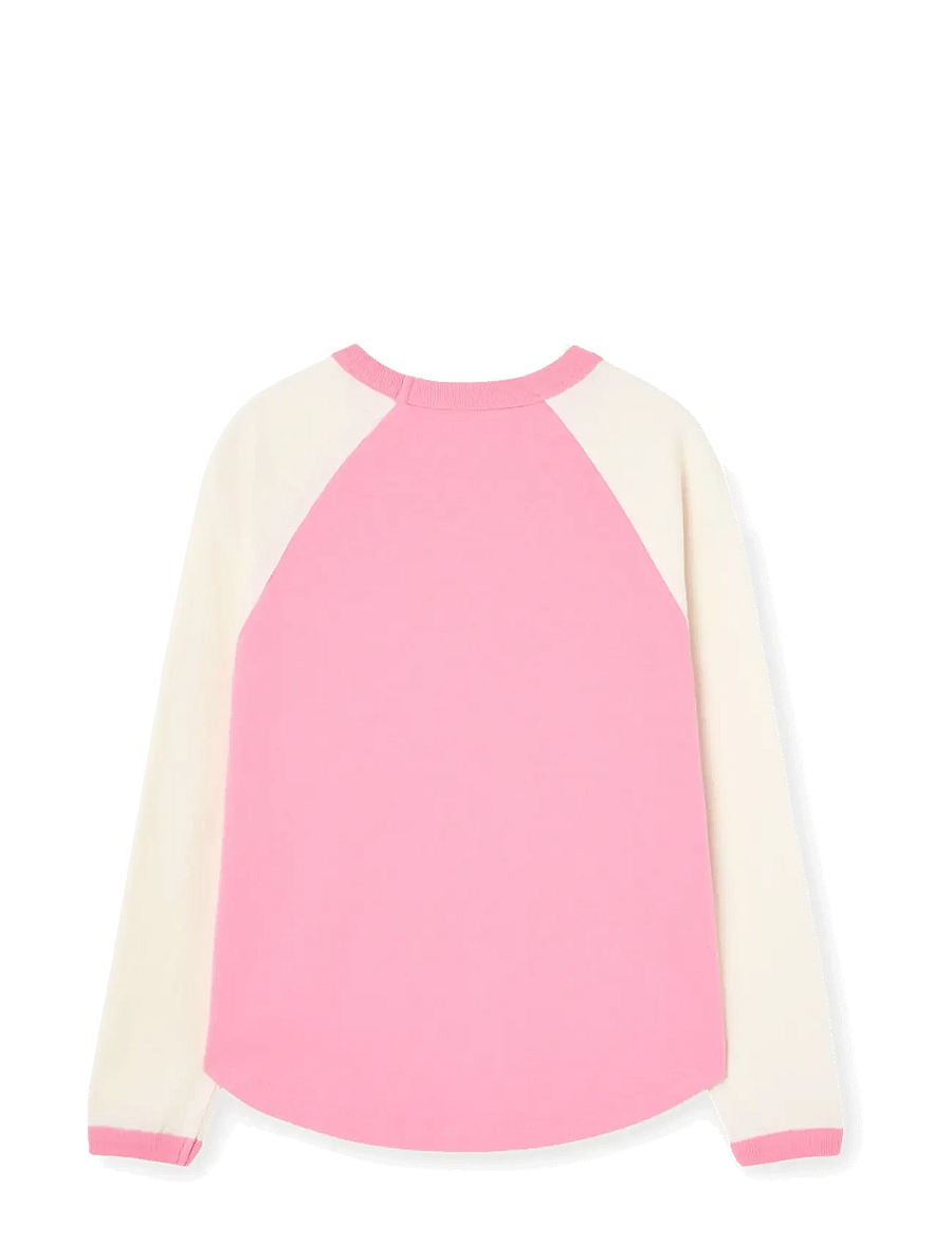 THE ANIMALS OBSERVATORY - ANTEATER KID LONG SLEEVE T-SHIRT RAW WHITE - pikkade varrukatega t-särgid - pink - 2