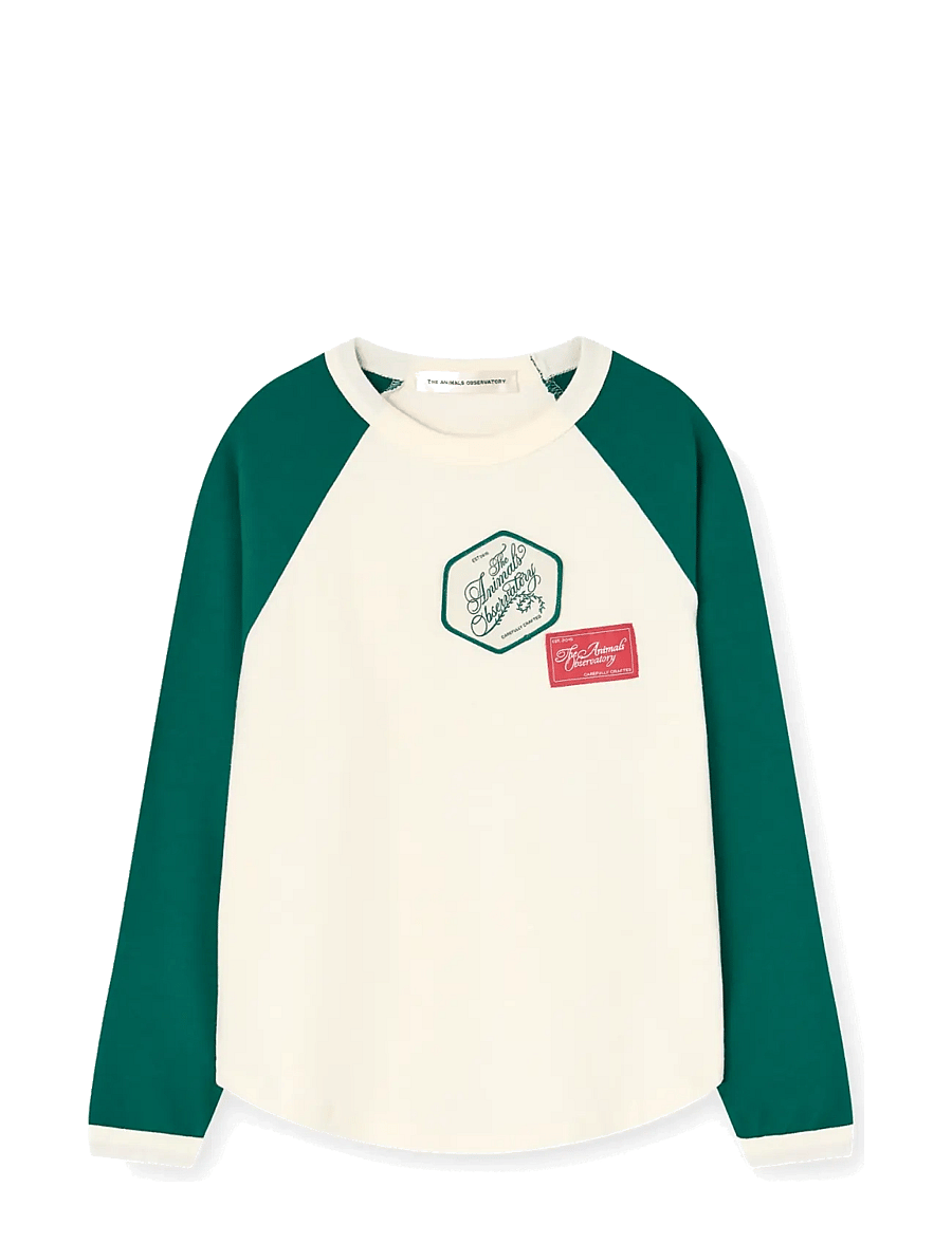 THE ANIMALS OBSERVATORY - ANTEATER KID LONG SLEEVE T-SHIRT RAW WHITE - pikkade varrukatega t-särgid - raw white - 0