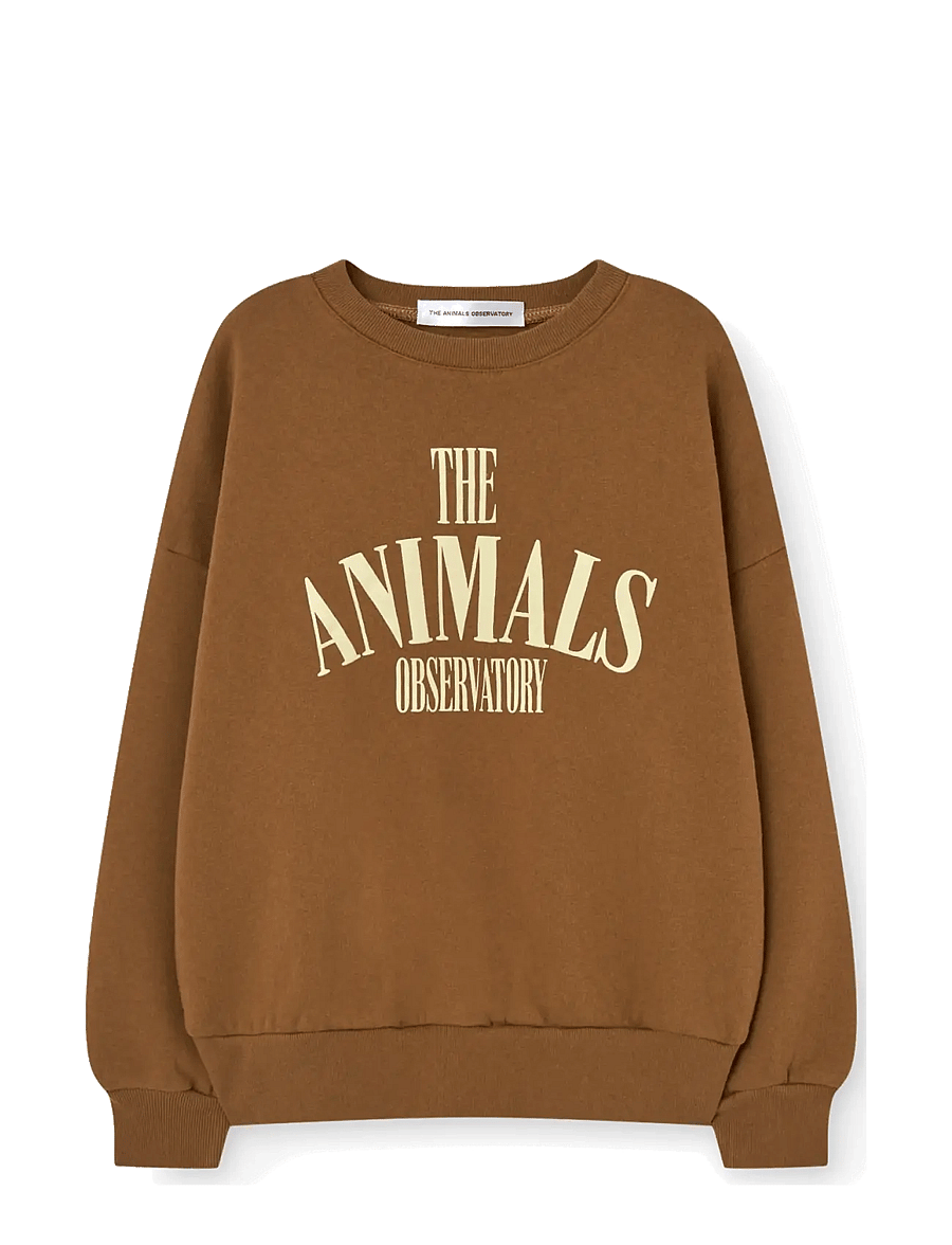 THE ANIMALS OBSERVATORY - KILLIFISH WARM KID SWEATSHIRT BROWN - sweatshirts - brown - 1
