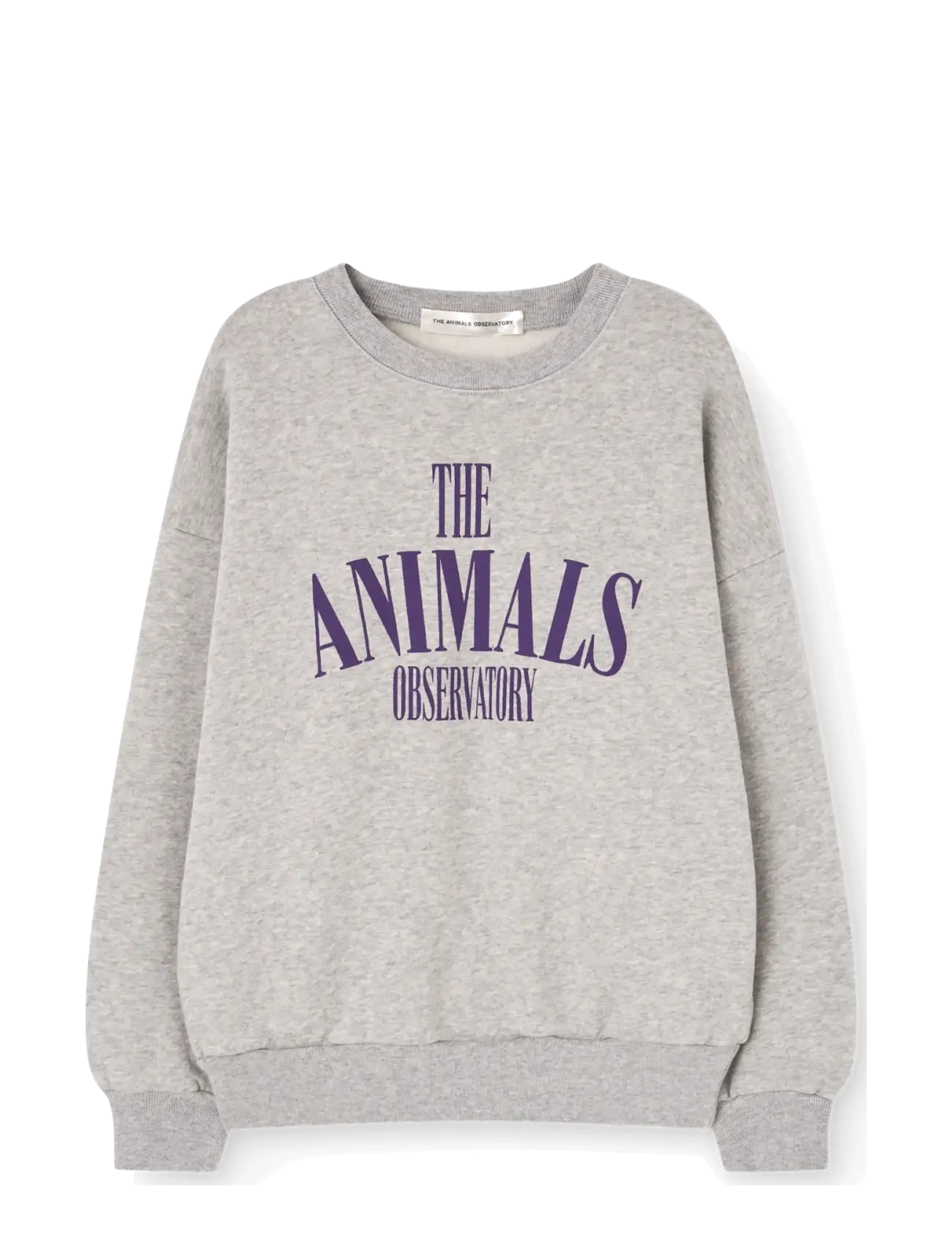 THE ANIMALS OBSERVATORY KILLIFISH WARM KID SWEATSHIRT MEDIUM GREY HEATHER - New Arrivals - GREY HEATHER / grey