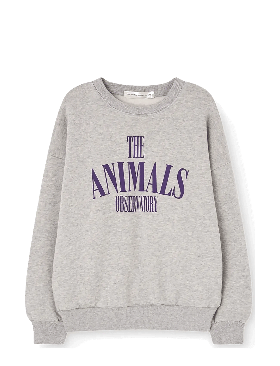 THE ANIMALS OBSERVATORY - KILLIFISH WARM KID SWEATSHIRT BROWN - sweatshirts - grey heather - 1