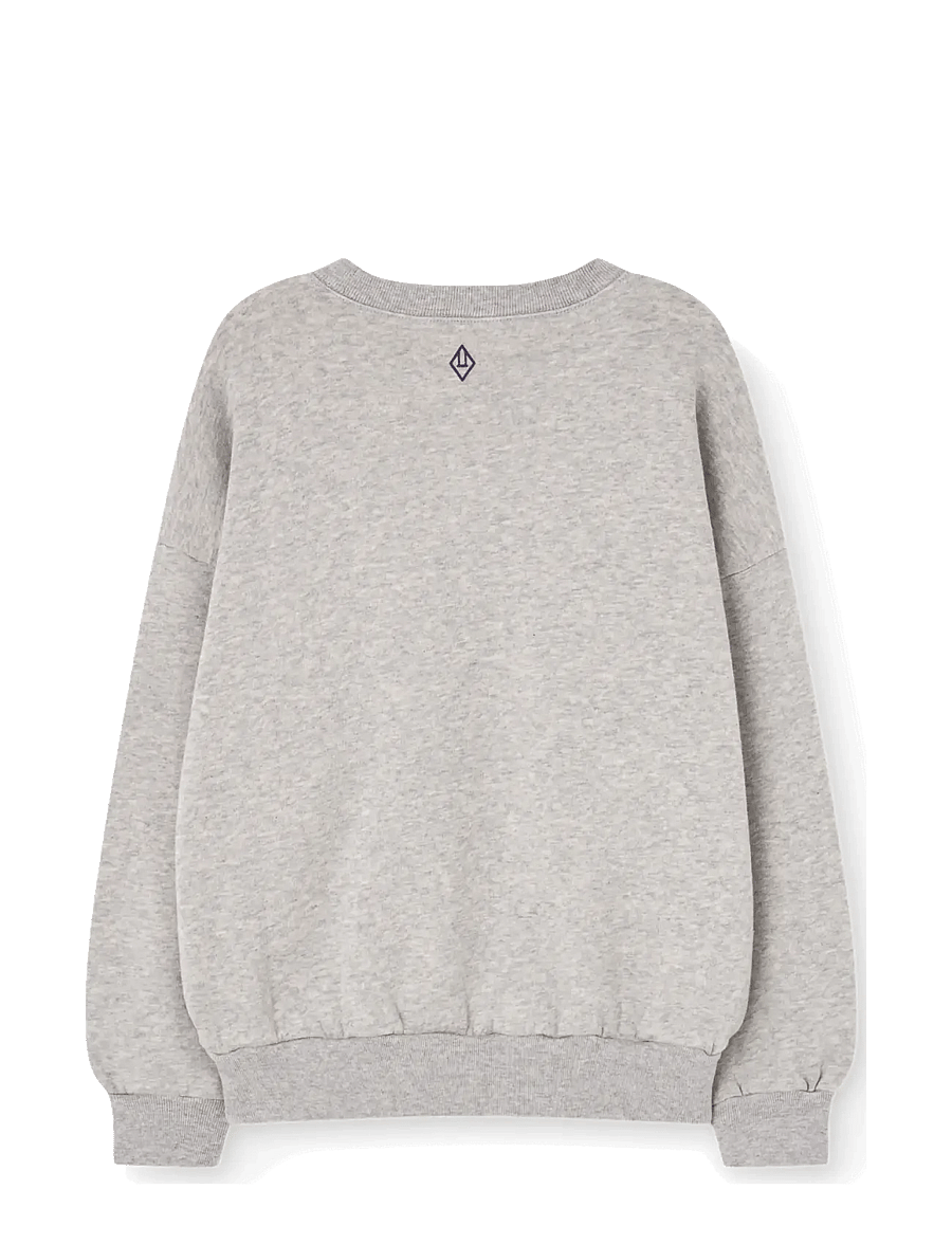 THE ANIMALS OBSERVATORY - KILLIFISH WARM KID SWEATSHIRT BROWN - sweatshirts - grey heather - 2