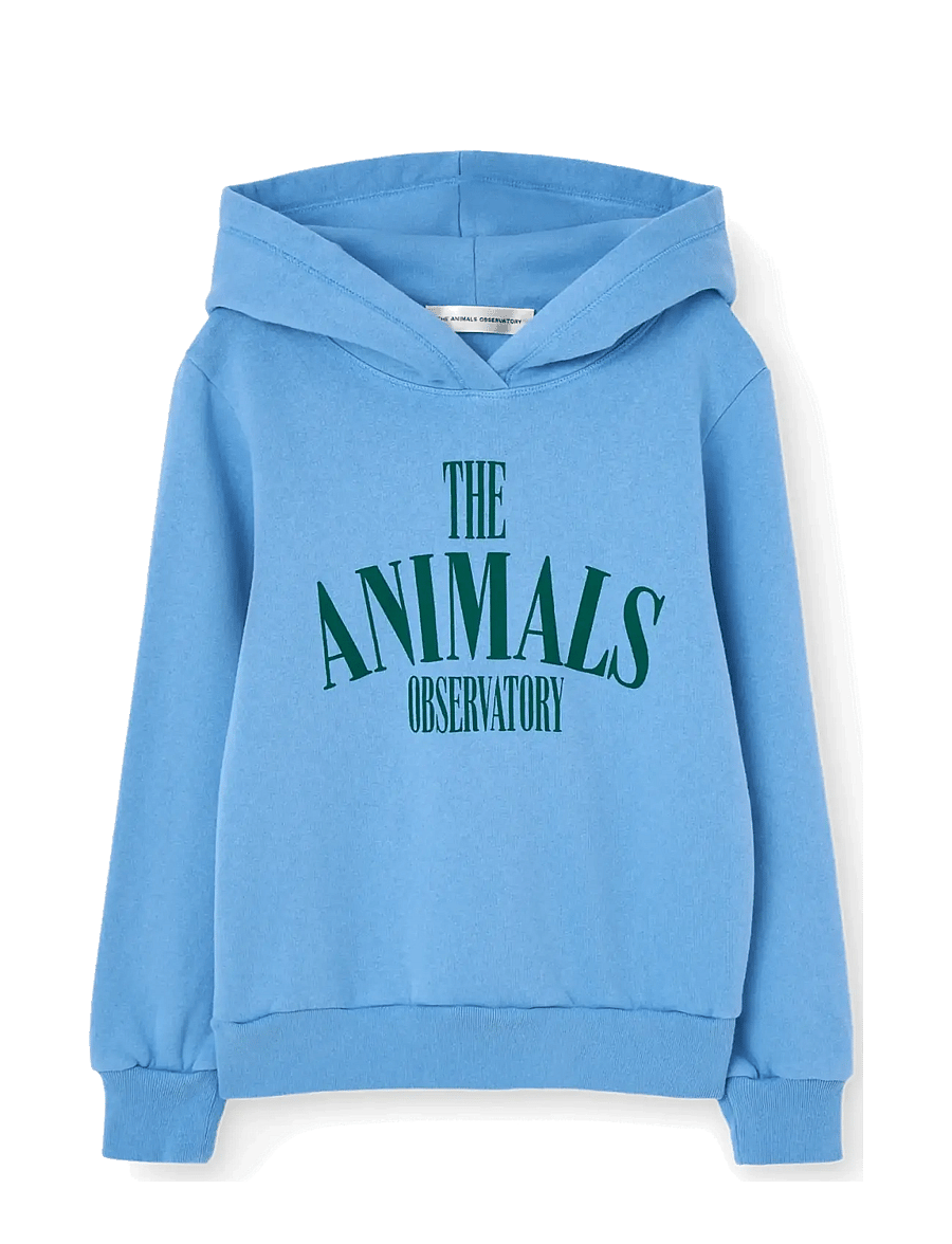 THE ANIMALS OBSERVATORY - ANGELFISH KID HOODIE DUSTY BLUE - kapuzenpullover - blue - 0