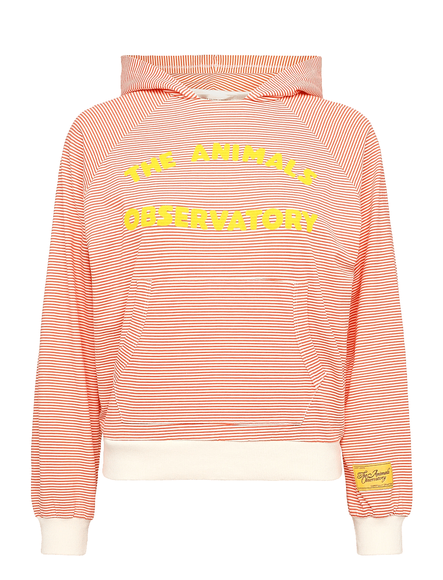 THE ANIMALS OBSERVATORY - WRASSE KID HOODIE RED - kapuzenpullover - red - 0