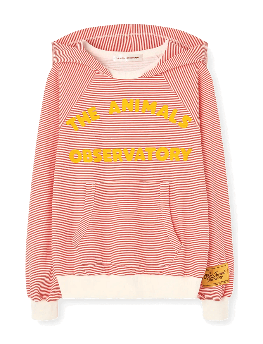 THE ANIMALS OBSERVATORY - WRASSE KID HOODIE RED - kapuzenpullover - red - 1