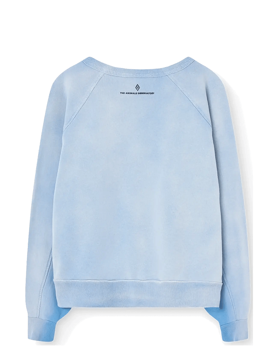 THE ANIMALS OBSERVATORY - SHARK WARM KID SWEATSHIRT DUSTY BLUE - sweatshirts - dusty blue - 2