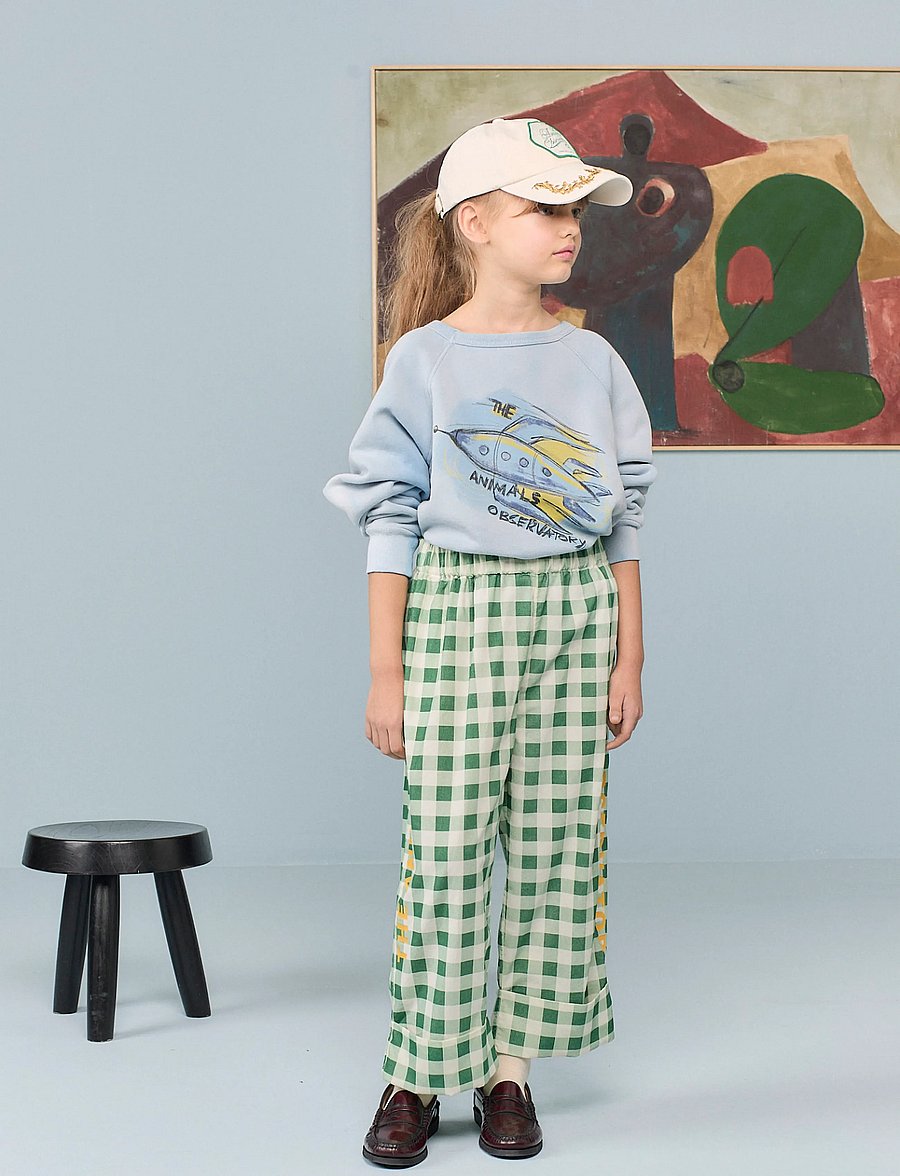 THE ANIMALS OBSERVATORY - SHARK WARM KID SWEATSHIRT DUSTY BLUE - sweatshirts - dusty blue - 0