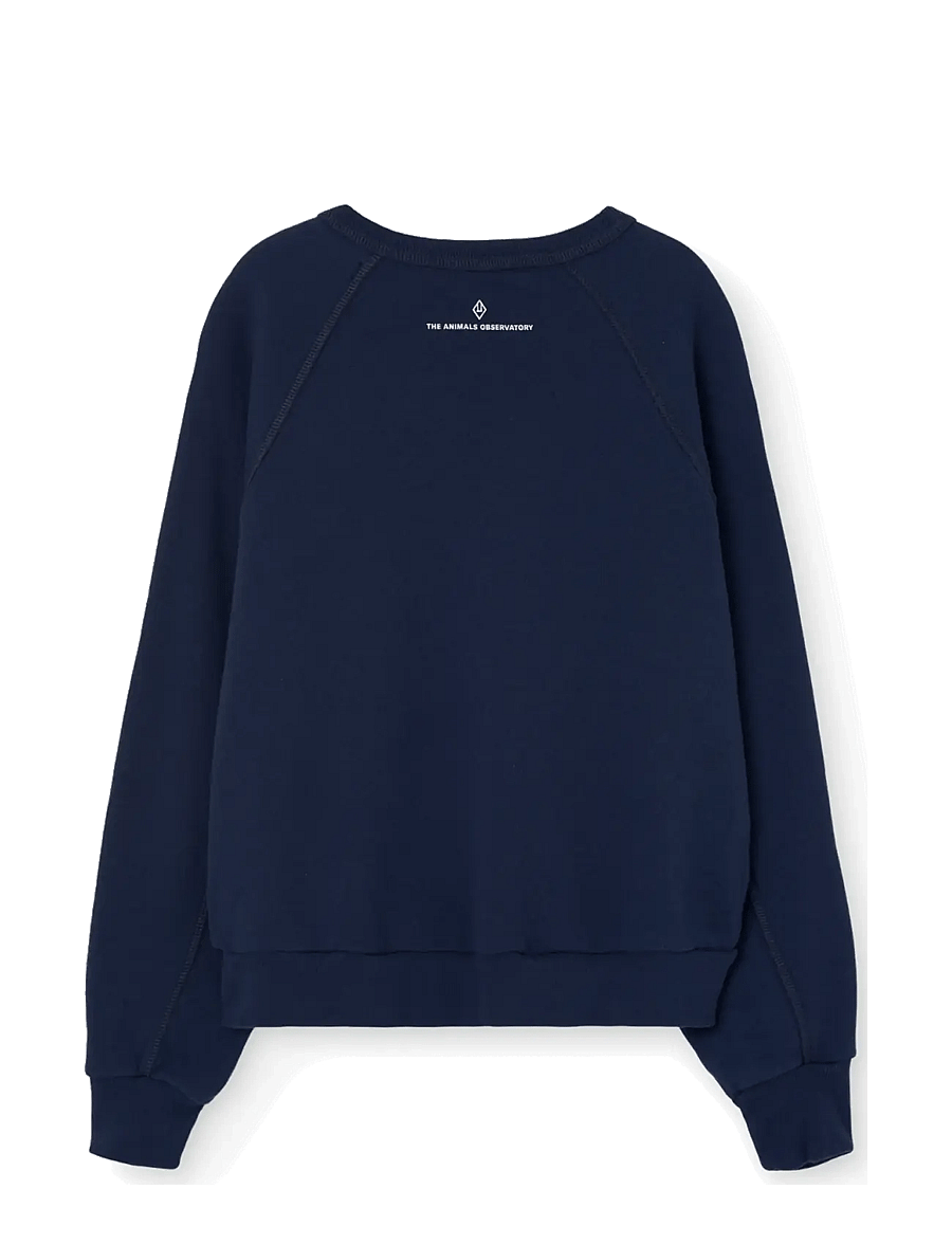 THE ANIMALS OBSERVATORY - SHARK KID SWEATSHIRT NAVY - dressipluusid - navy - 2