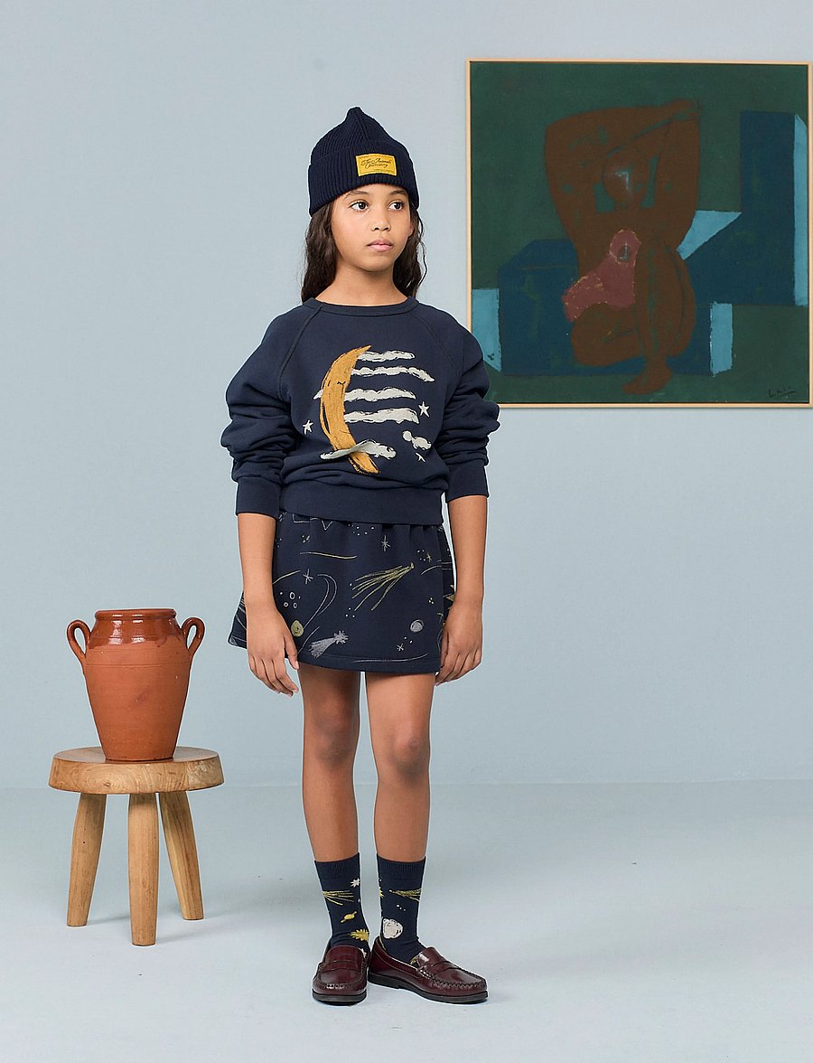 THE ANIMALS OBSERVATORY - SHARK KID SWEATSHIRT NAVY - dressipluusid - navy - 0