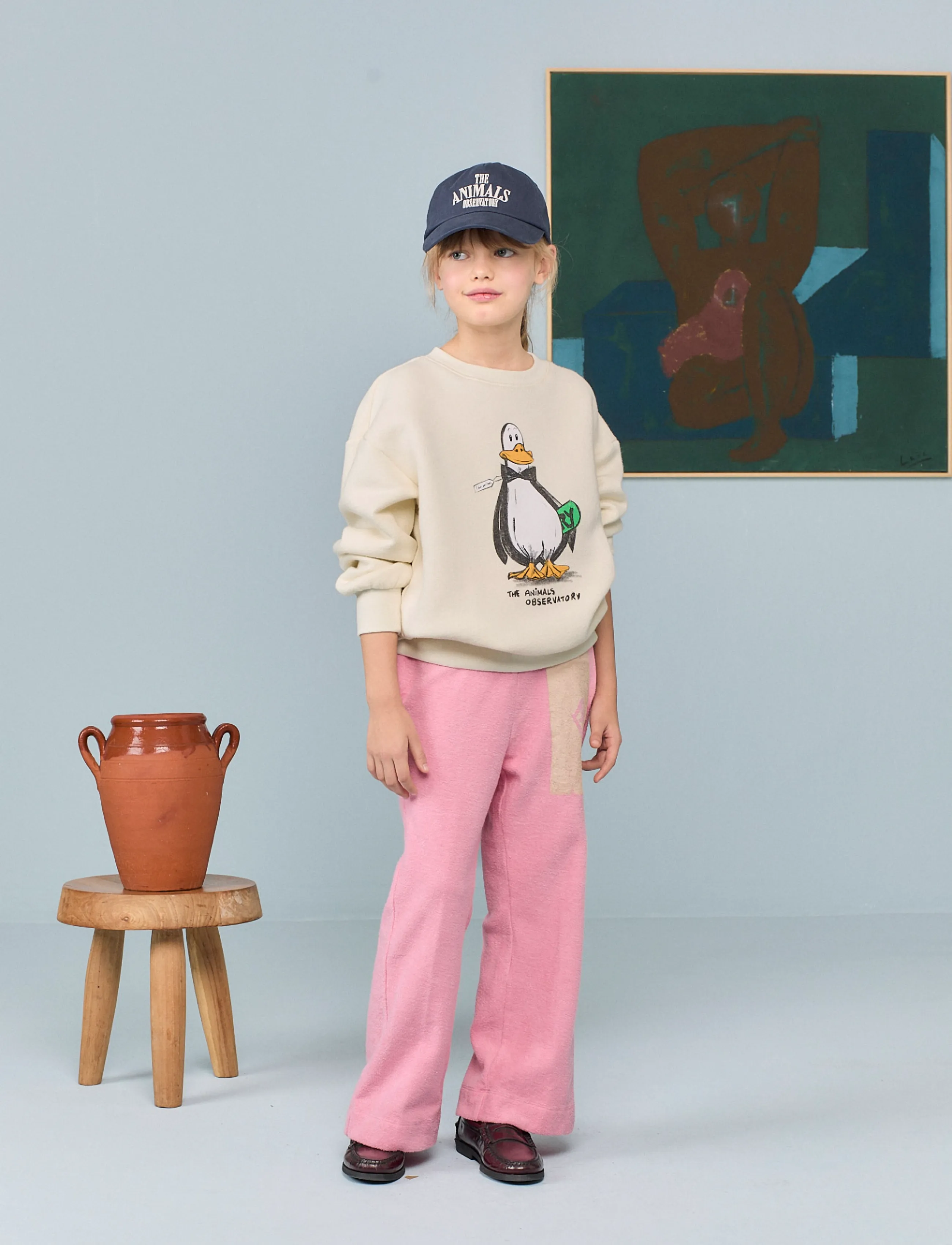 THE ANIMALS OBSERVATORY Platypus Kid Sweatpants Pink, 8 Y, Pink, Underdele > Joggingbukser, Børn