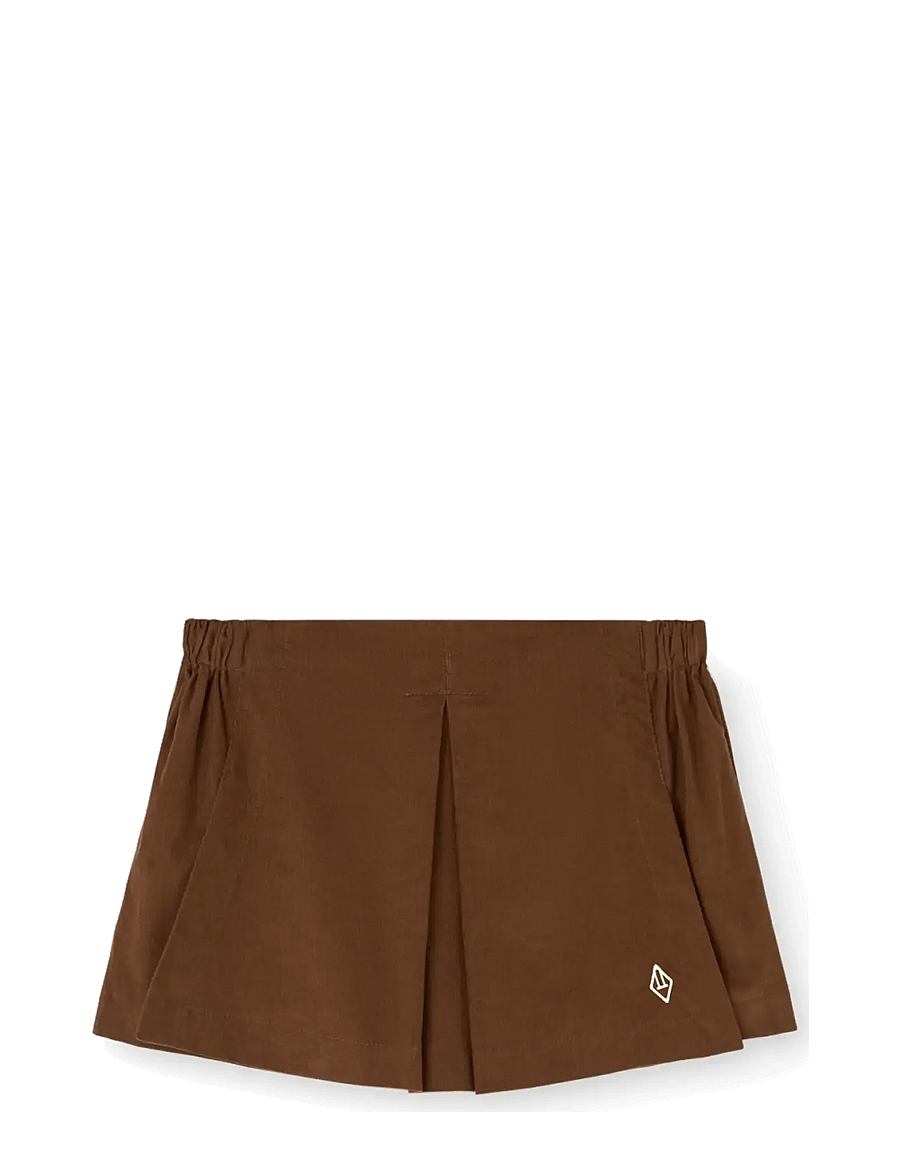 THE ANIMALS OBSERVATORY - OLINGO MICROCORDUROY KID SKORT BROWN - vabaaja lühikesed püksid - brown - 1