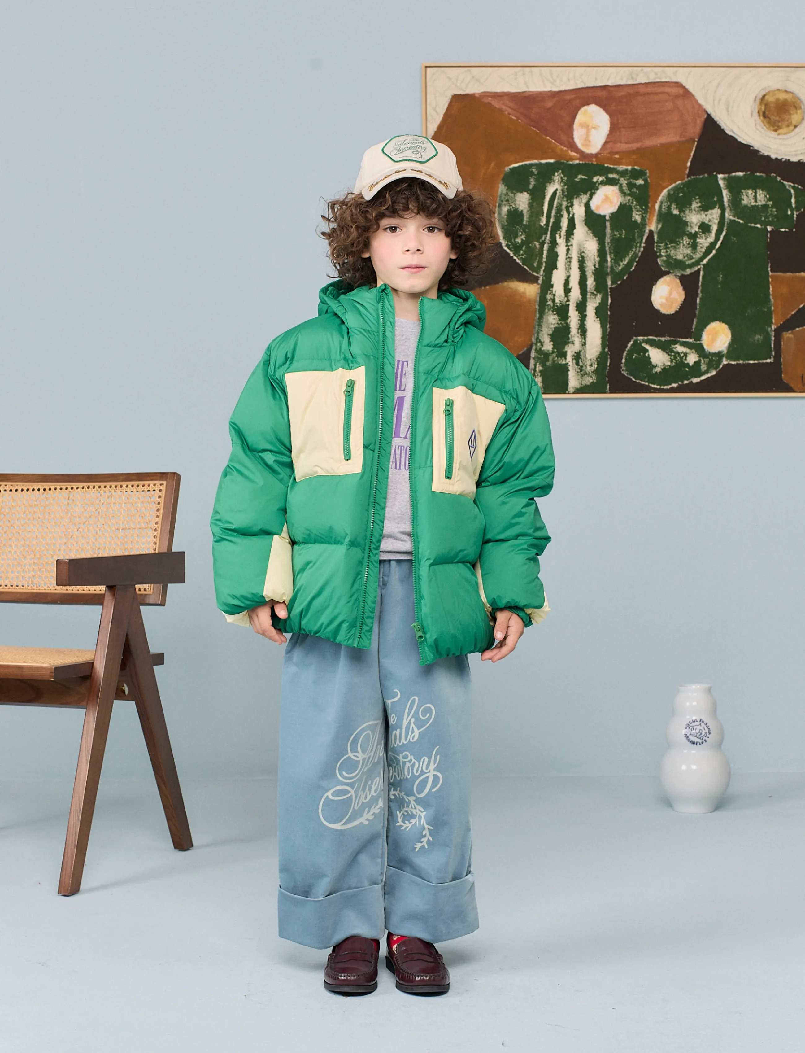 THE ANIMALS OBSERVATORY Roadrunner Kid Puffer Jacket Purple, 4 Y, Jackets & Coats, Grün - Padded, Kinder