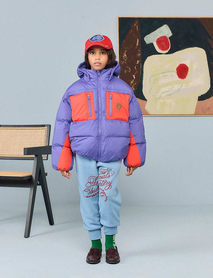 THE ANIMALS OBSERVATORY - ROADRUNNER KID PUFFER JACKET PURPLE - quiltade jackor - purple - 0