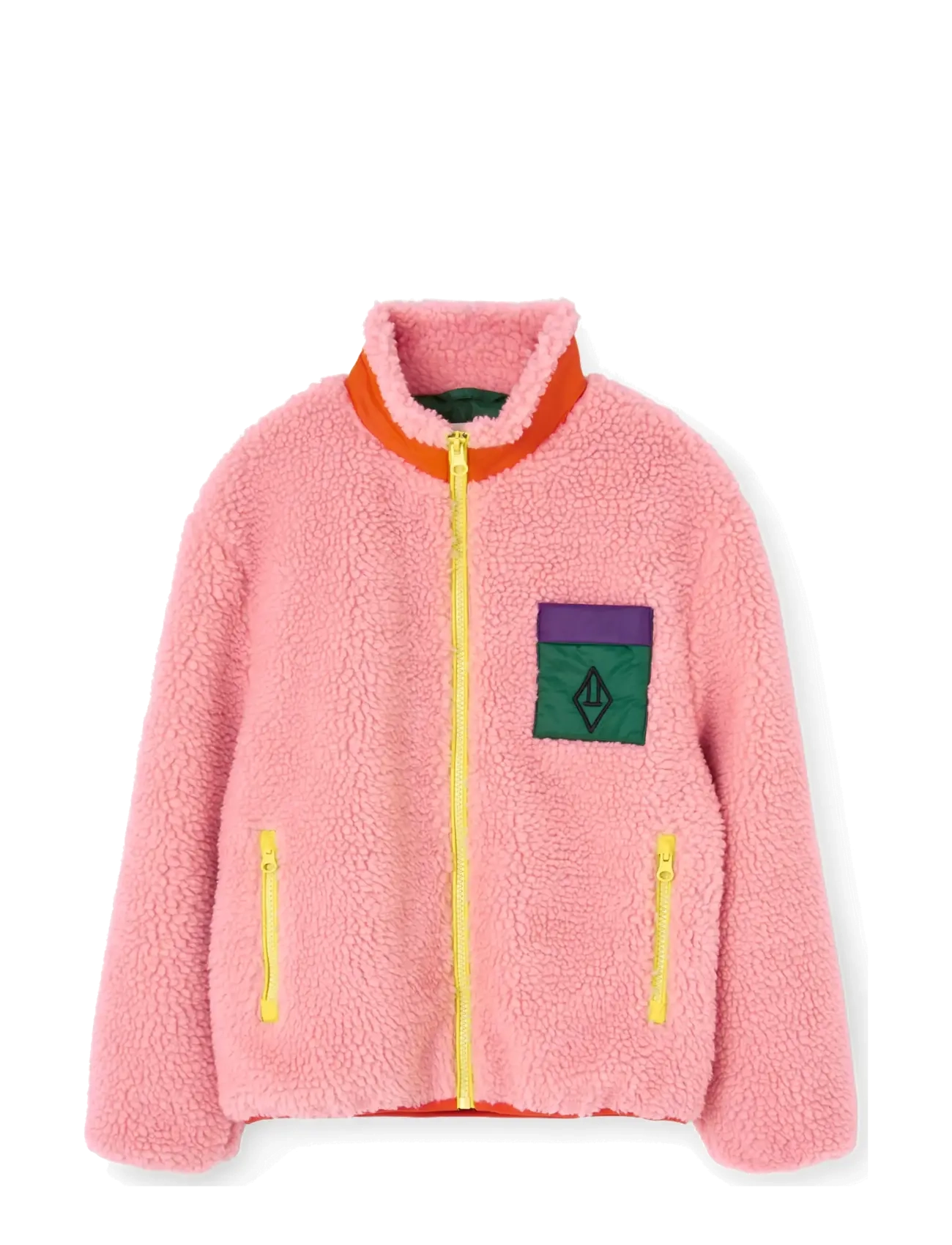 THE ANIMALS OBSERVATORY SHREW KID TRACK JACKET PINK - Fliisid - PINK / pink/rose
